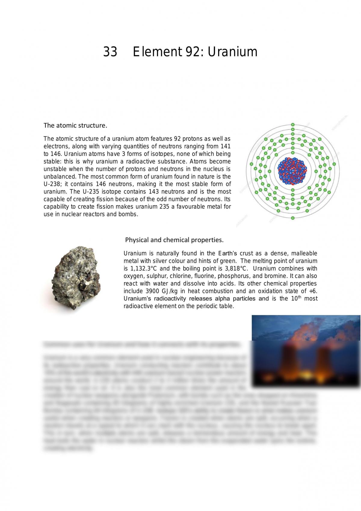 Essay Uranium - Page 1