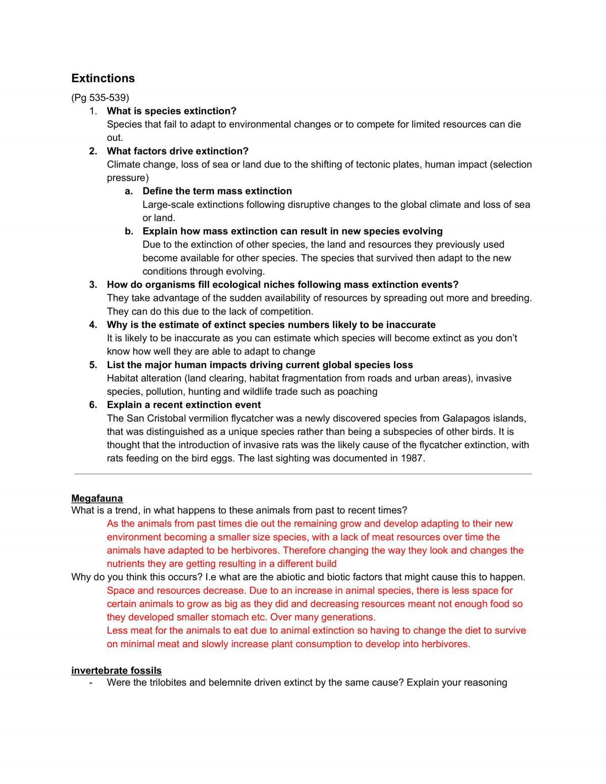 Biology Notes  - Page 1