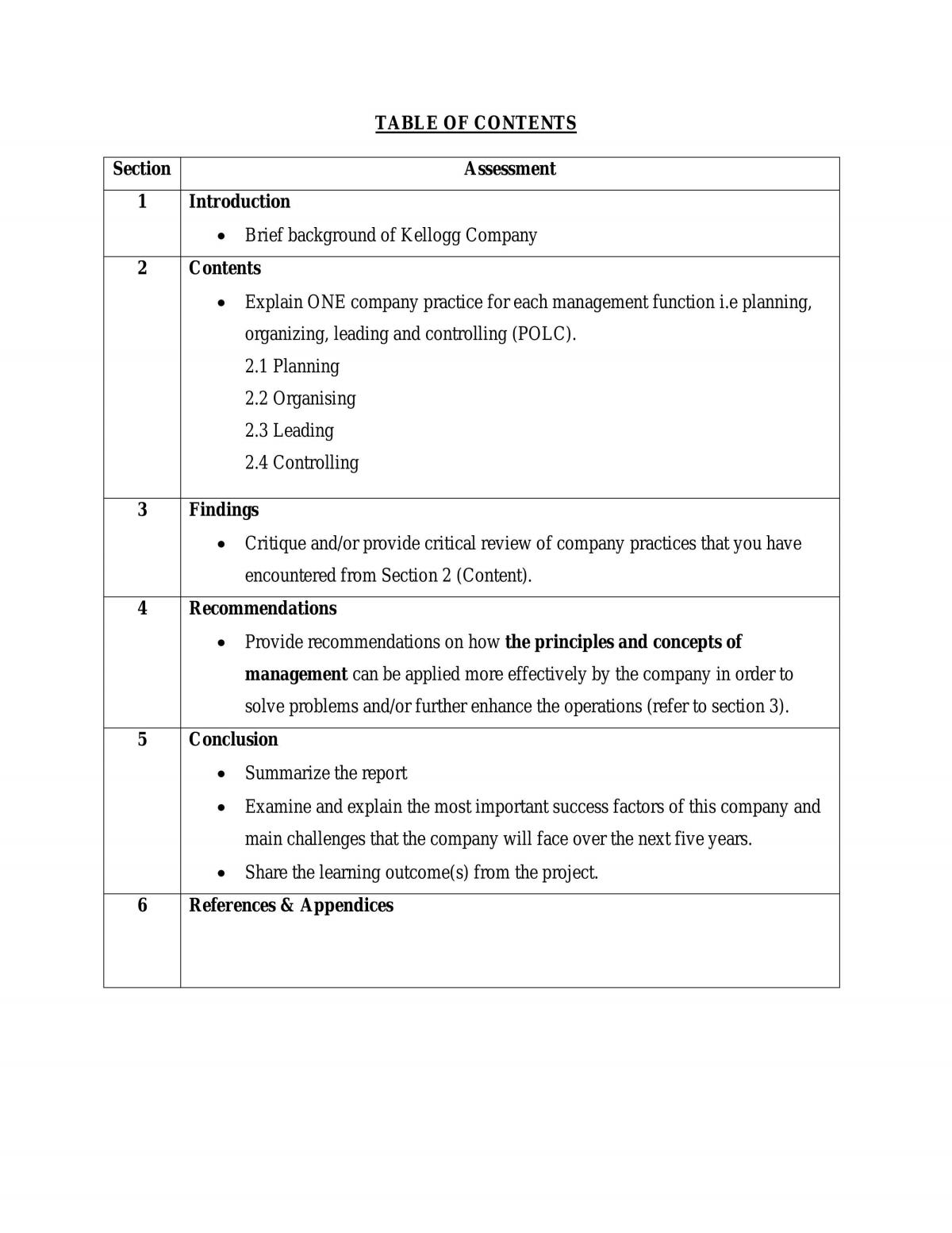 An Analysis on Kellogg Company - Page 1