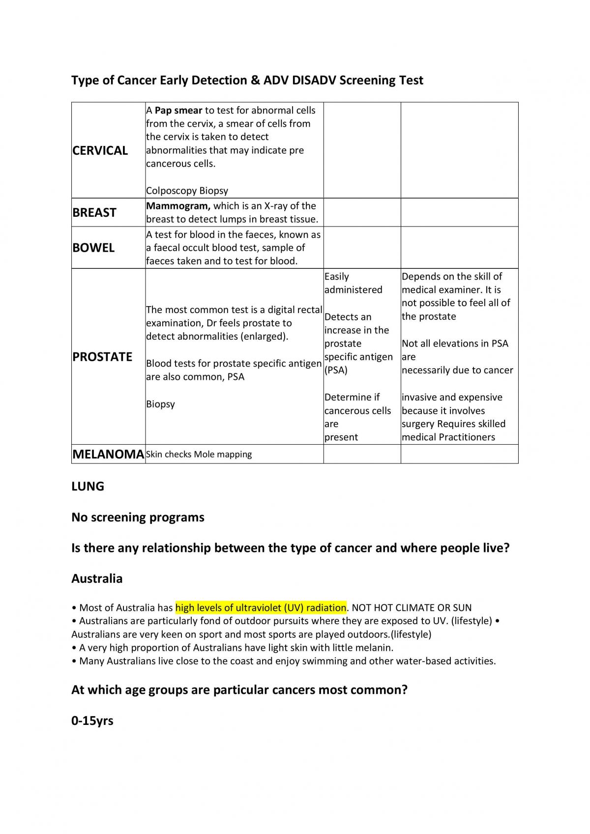 Human Biology Chapter Notes 15-19 - Page 1