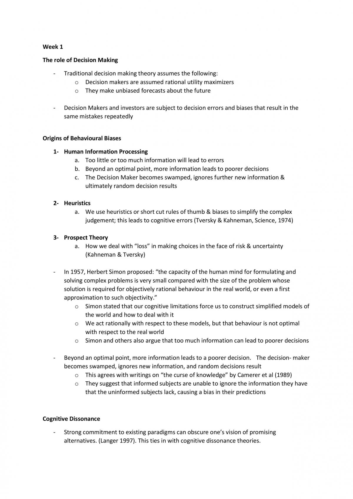 Decision Analytics Notes - Page 1