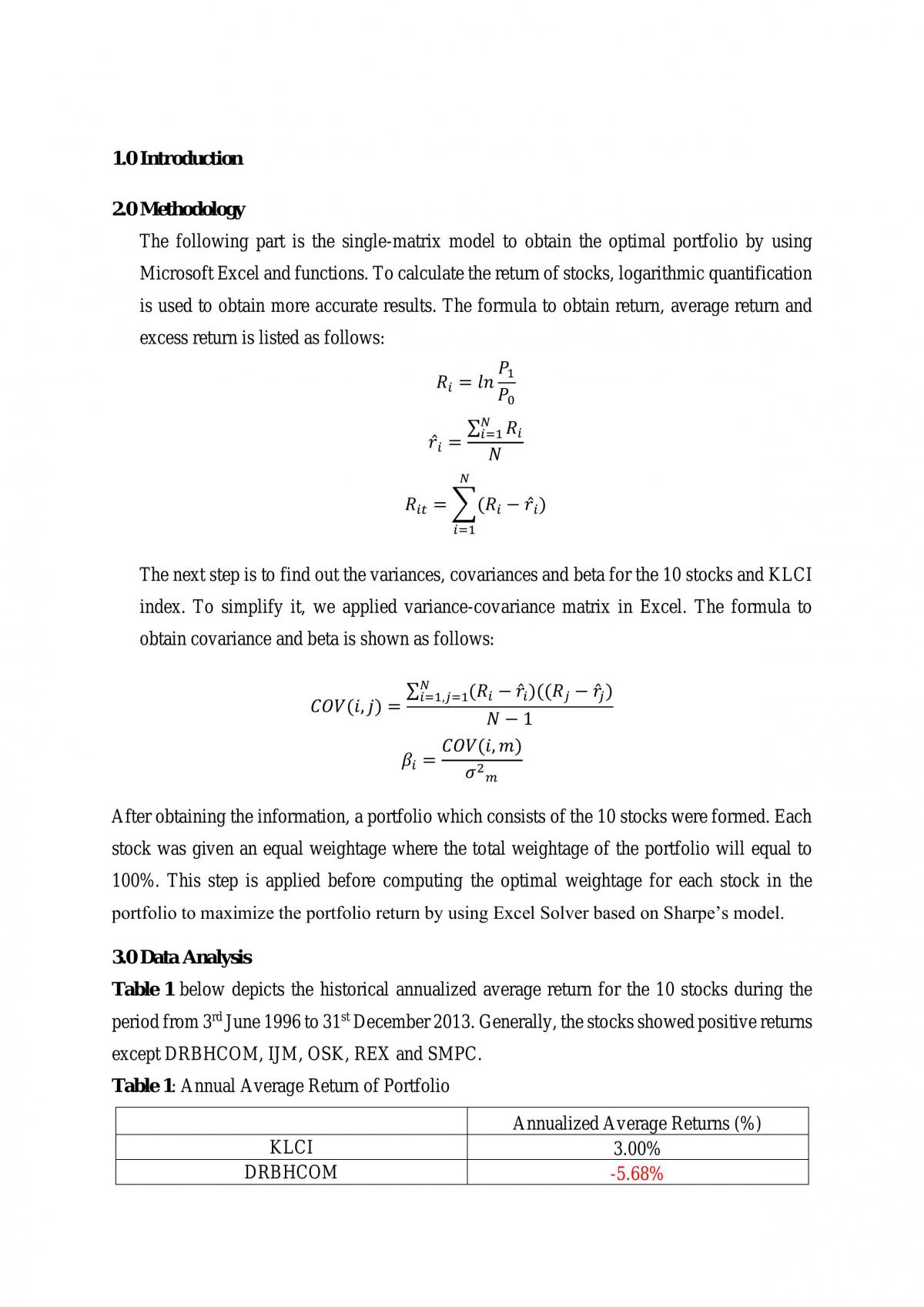 Asset Allocation - Page 1