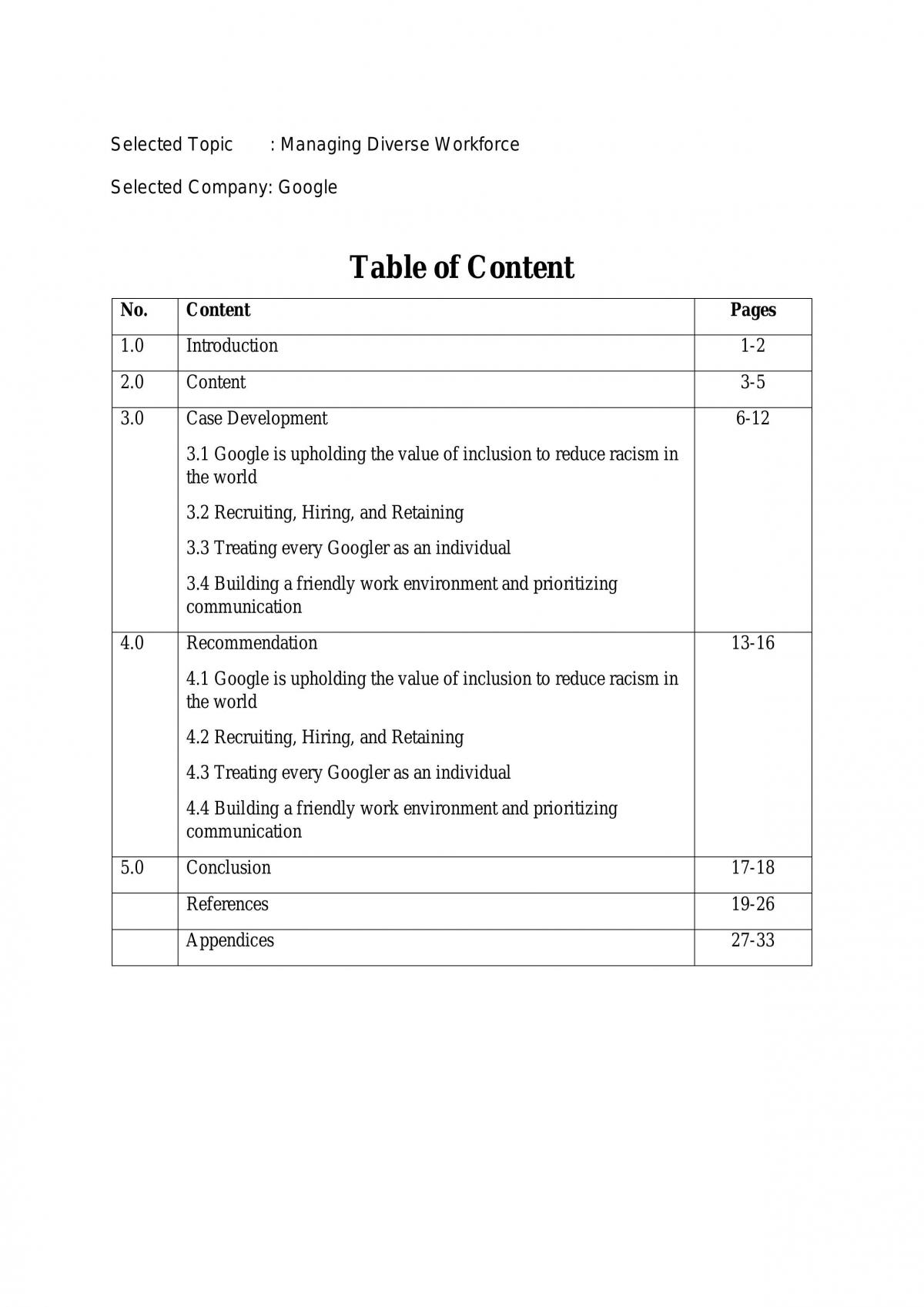 Human Recource Management - Assignment - Page 1