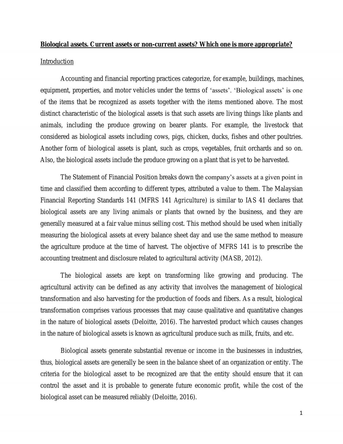 Advanced Financial Accounting - Assignment - Page 1