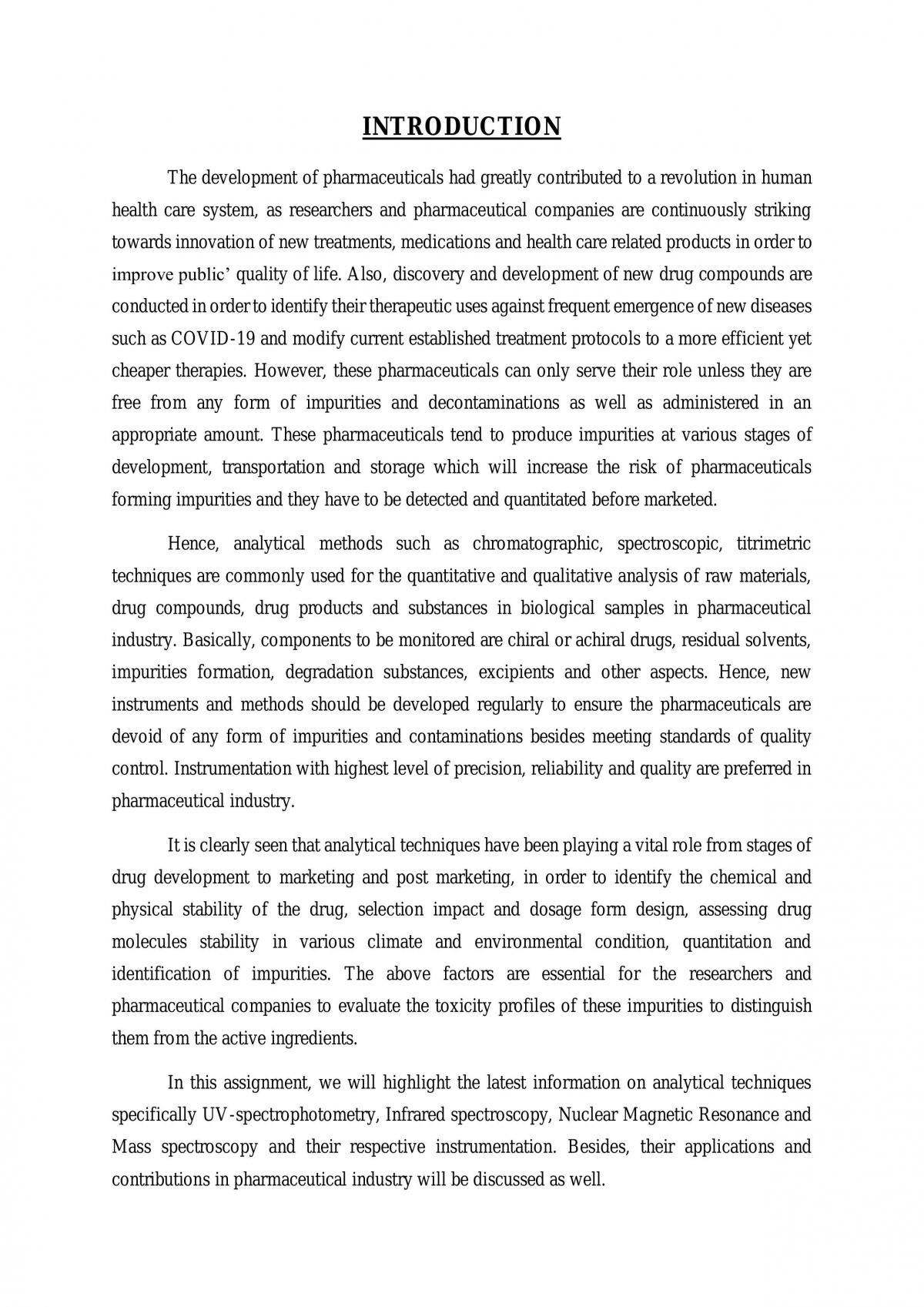 Pharmaceutical analysis  - Page 1