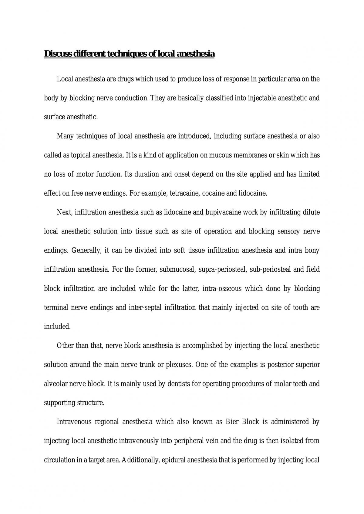 Local Anesthesia - Page 1