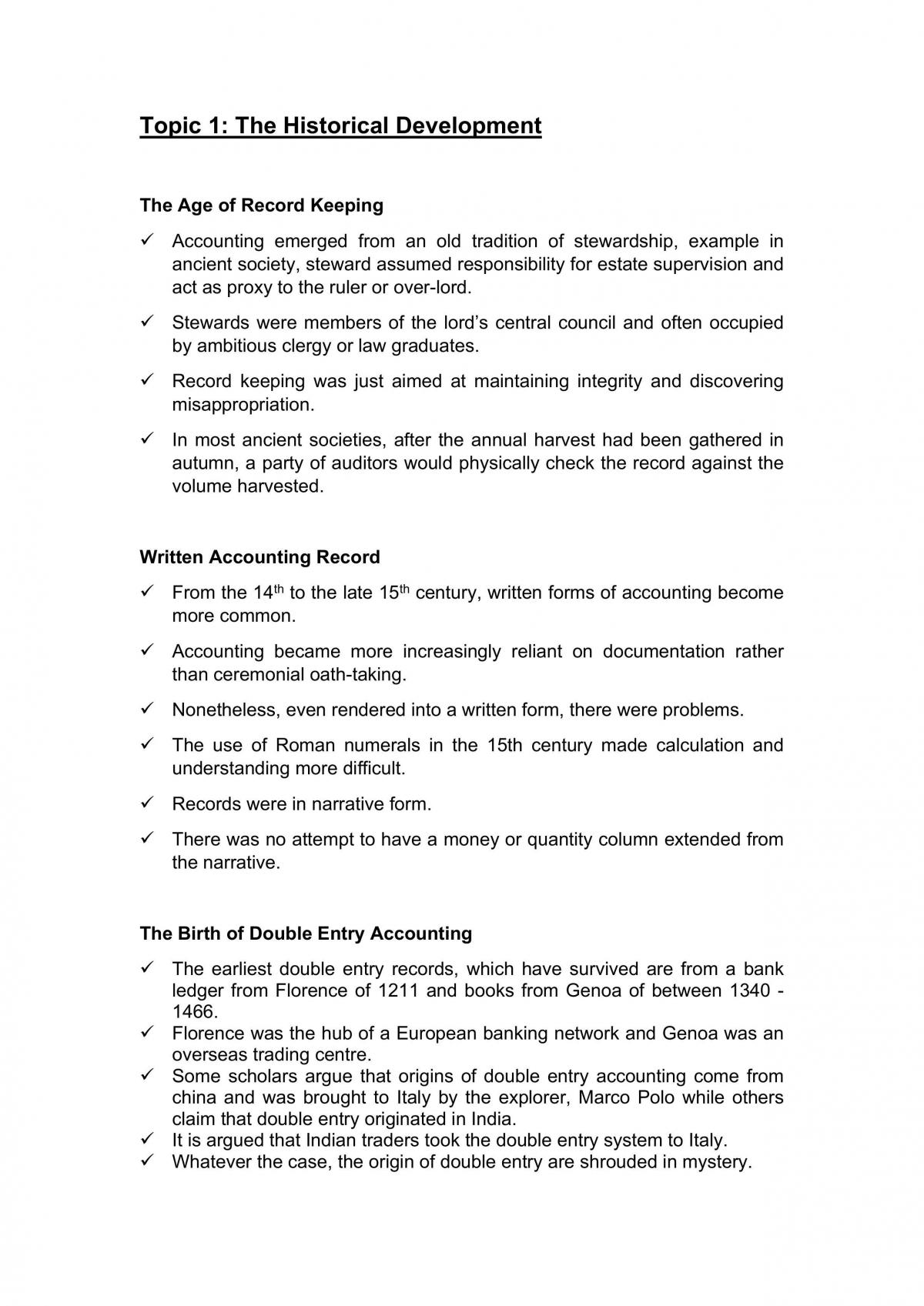 Accounting Theory & Practice - Study Notes - Page 1