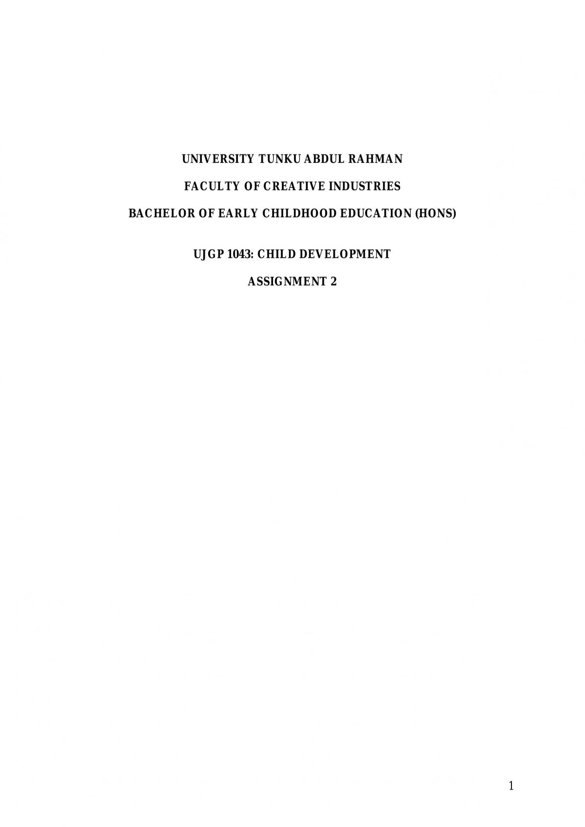 Media Influences to Child Development - Page 1
