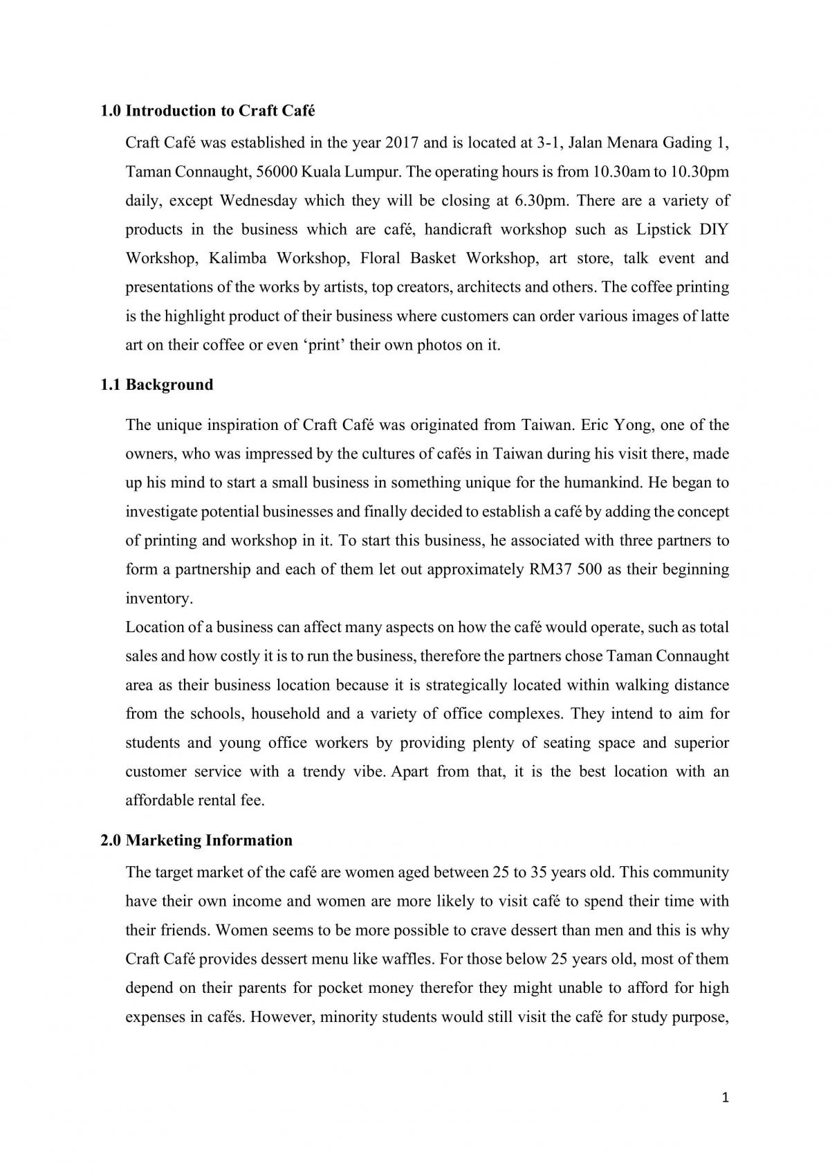 Business Project Study - Page 1