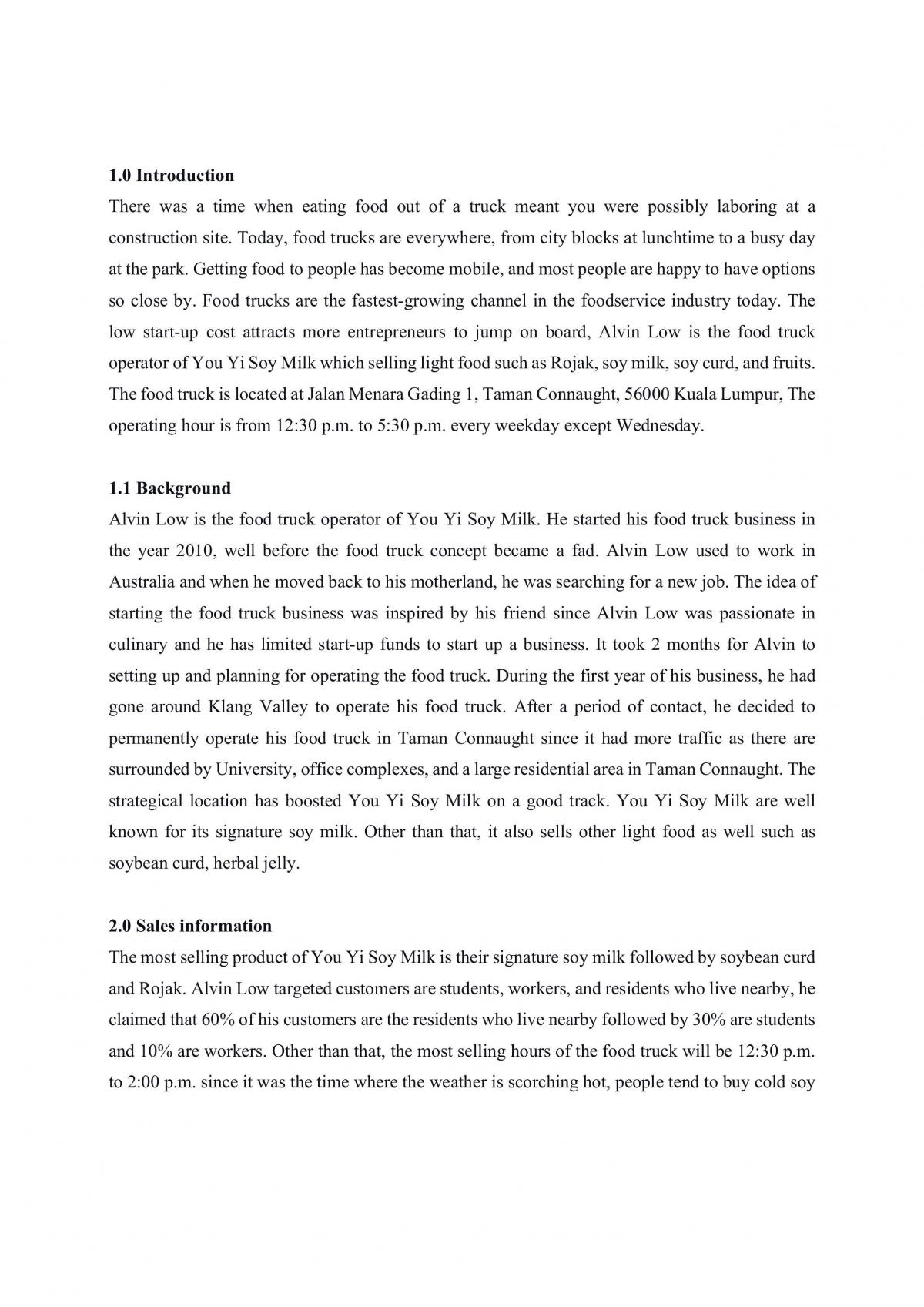 Business Study Project - Page 1