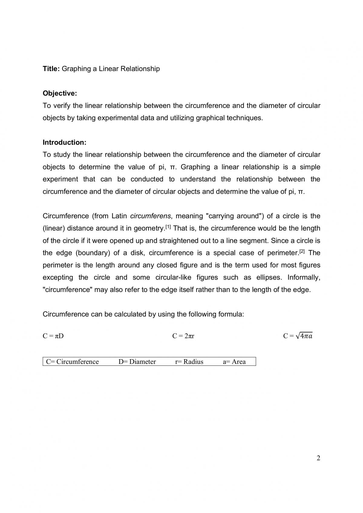 Experiment 1 - Page 1