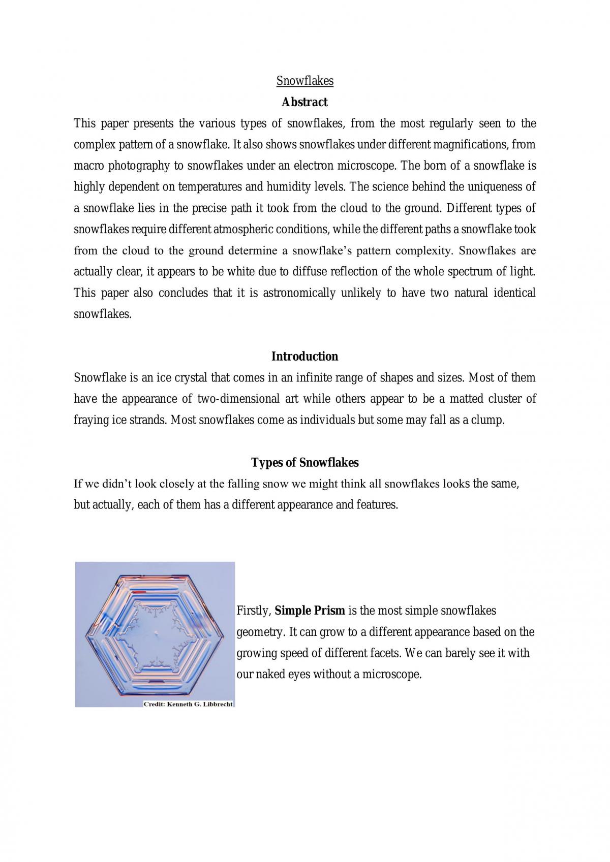 Snowflakes  - Page 1