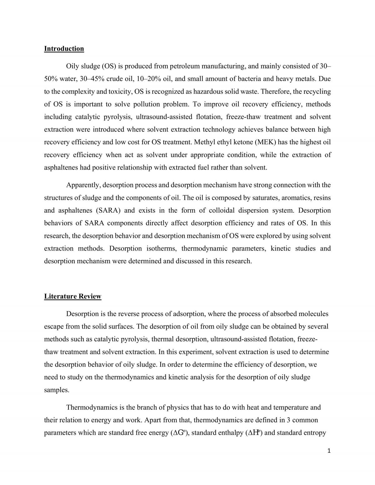 Application of desorption in reaction - Page 1