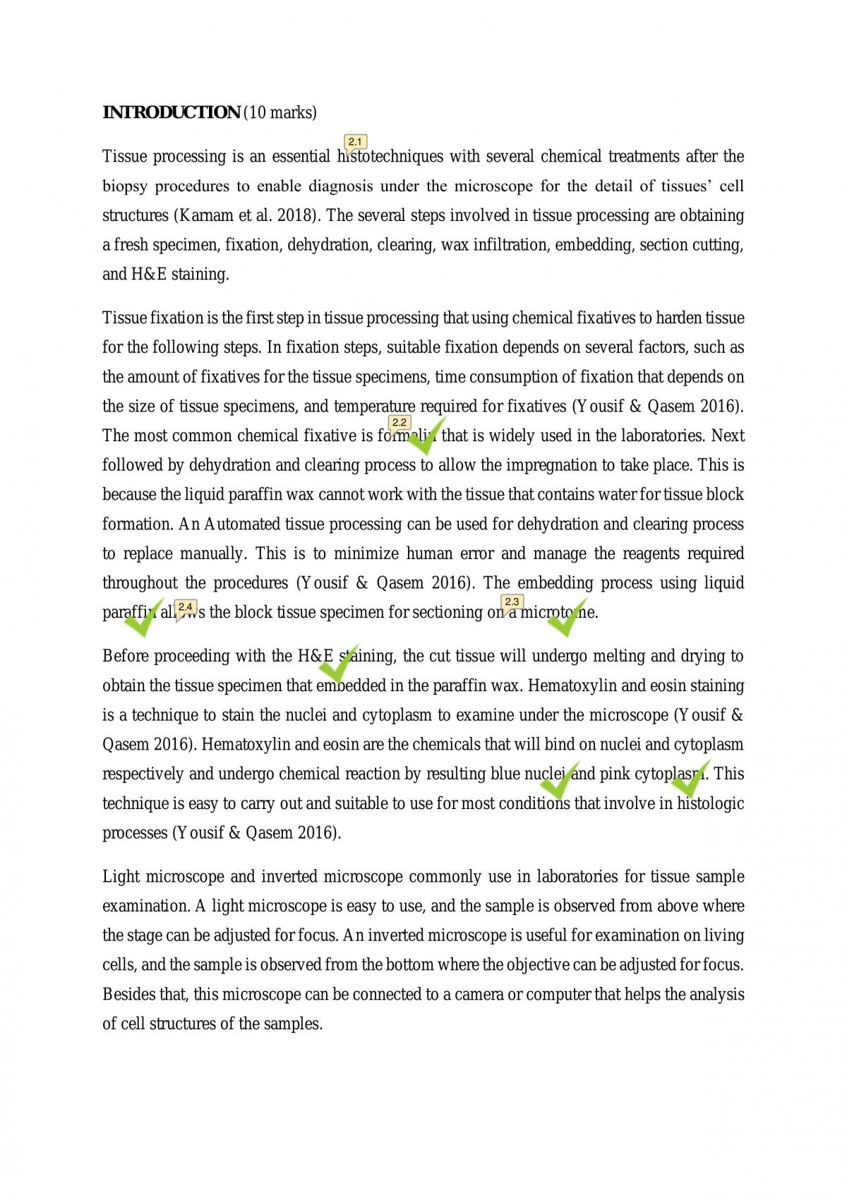 Tissue processing  - Page 1