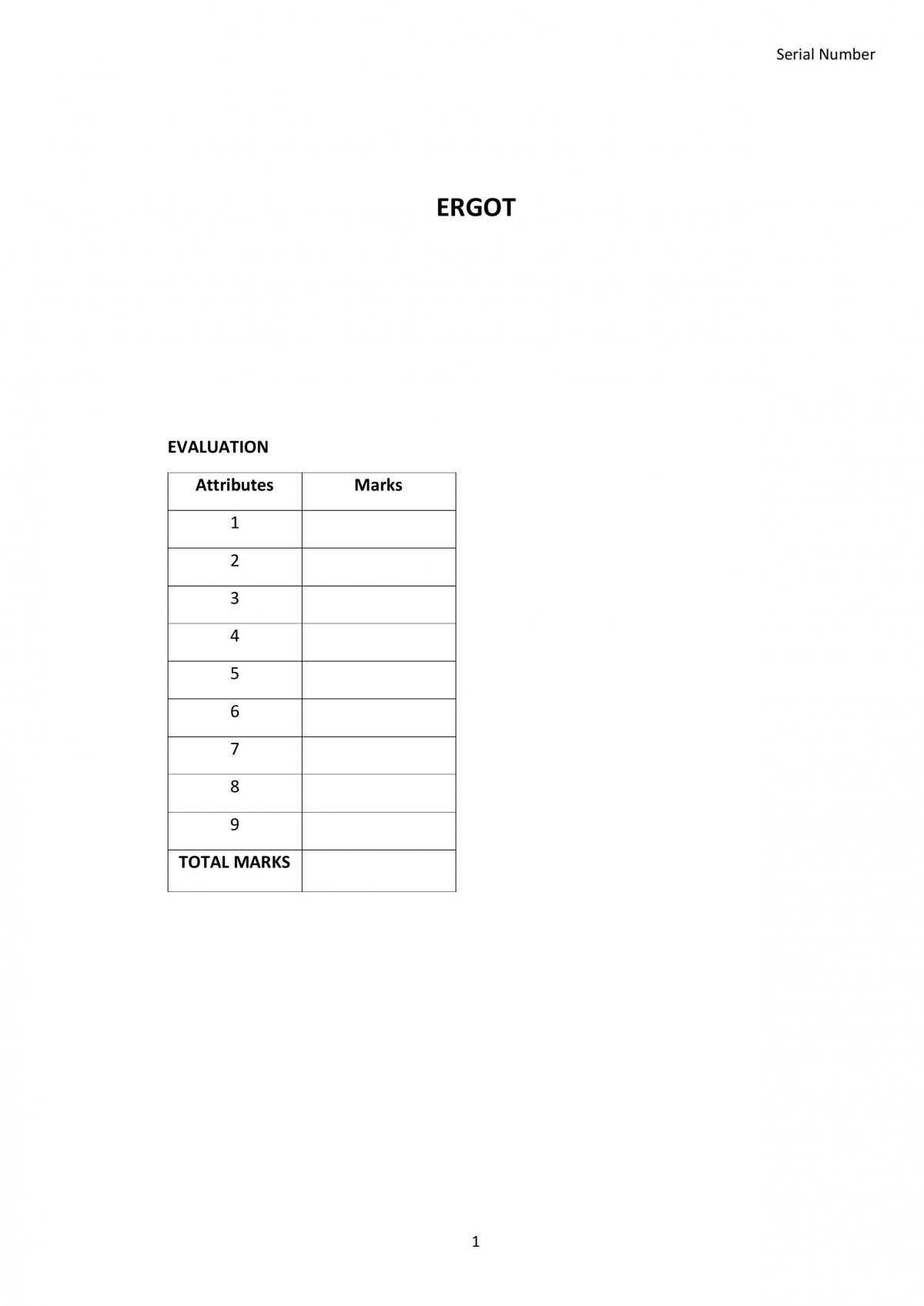 Ergot  - Page 1