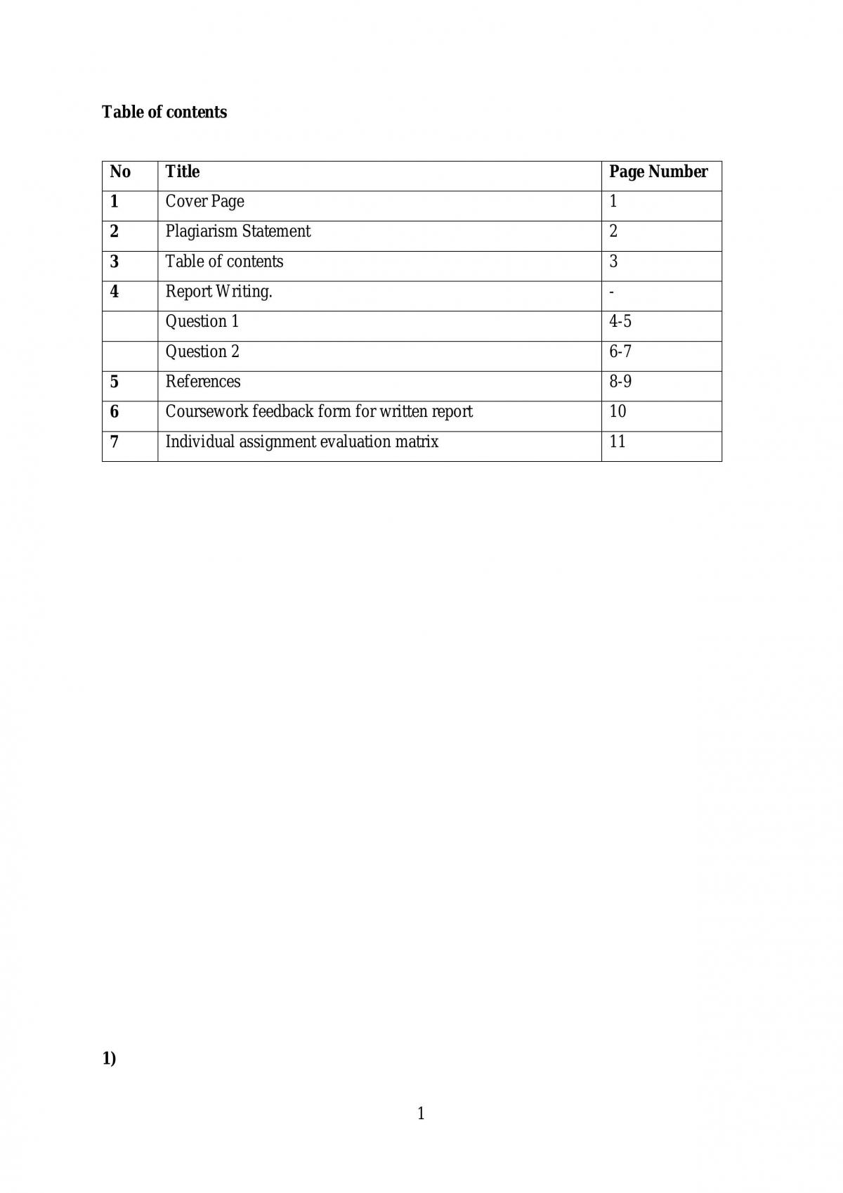 Global Sourcing Assignment - Page 1