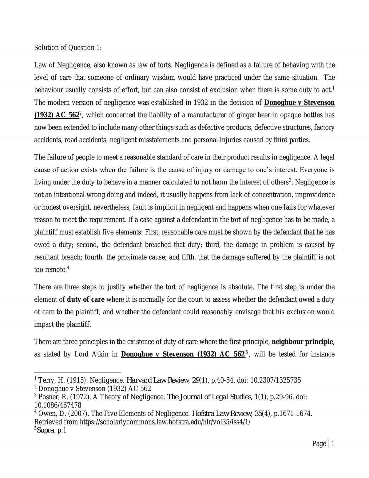 Business Law - Assignment - Page 1