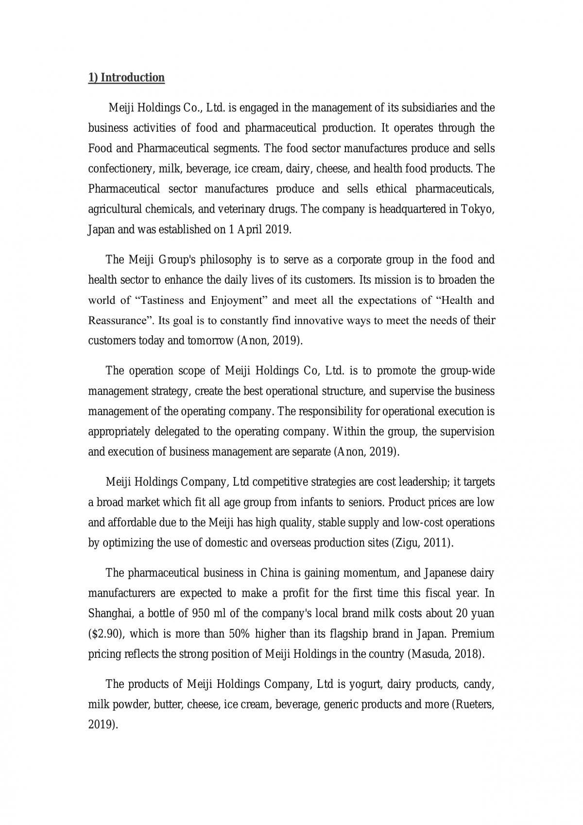 UBMM1013 Management Principles Project - Page 1