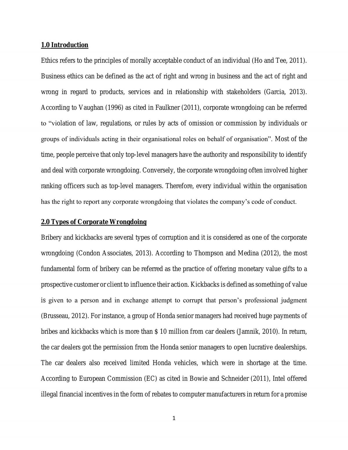 Ethics Individual Assignment - Page 1