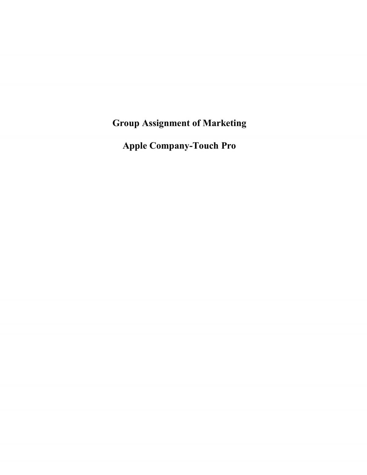 Group Report-Apple Inc - Page 1