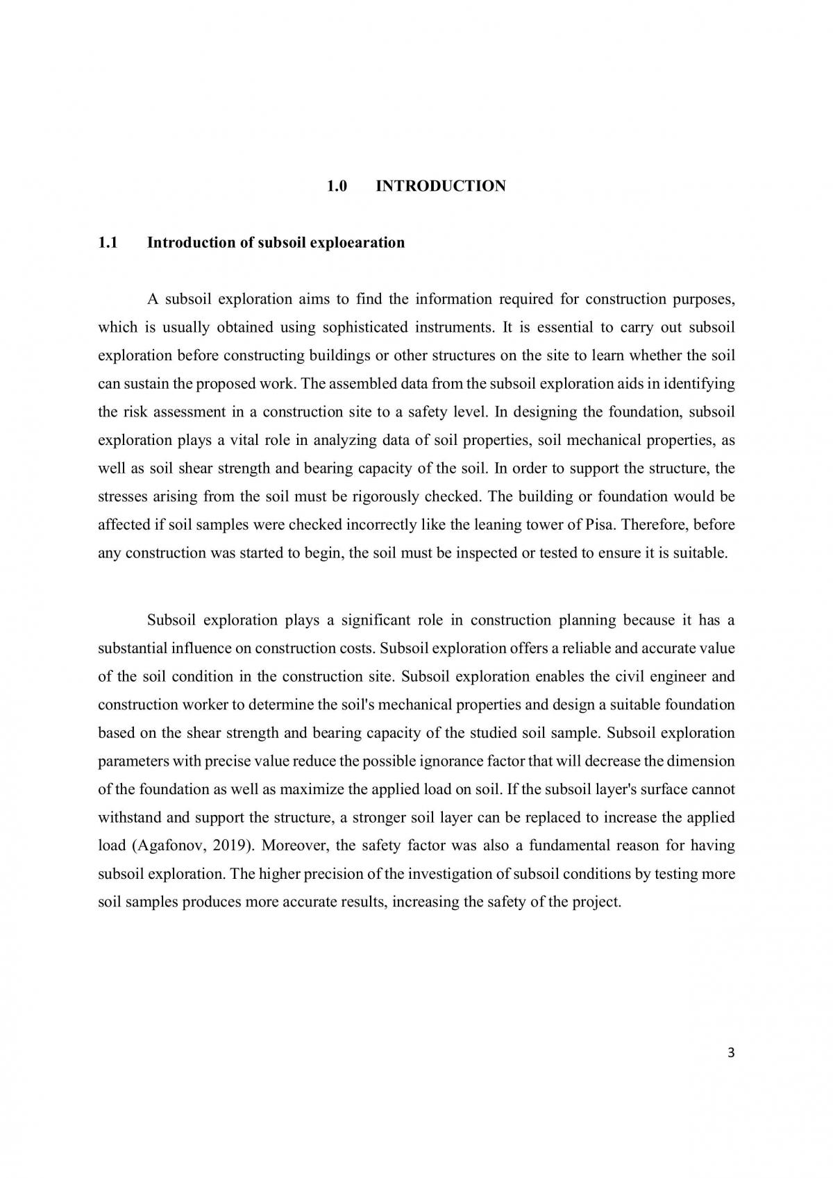 Subsoil exploration report - Page 1