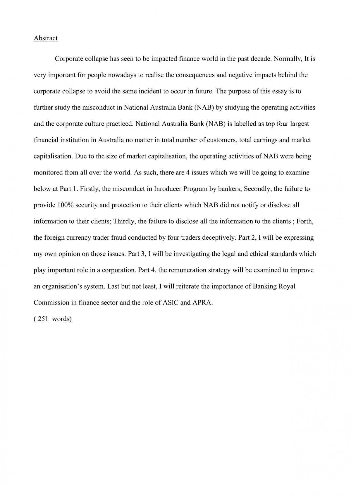 Misconduct in lending at NAB - Page 1