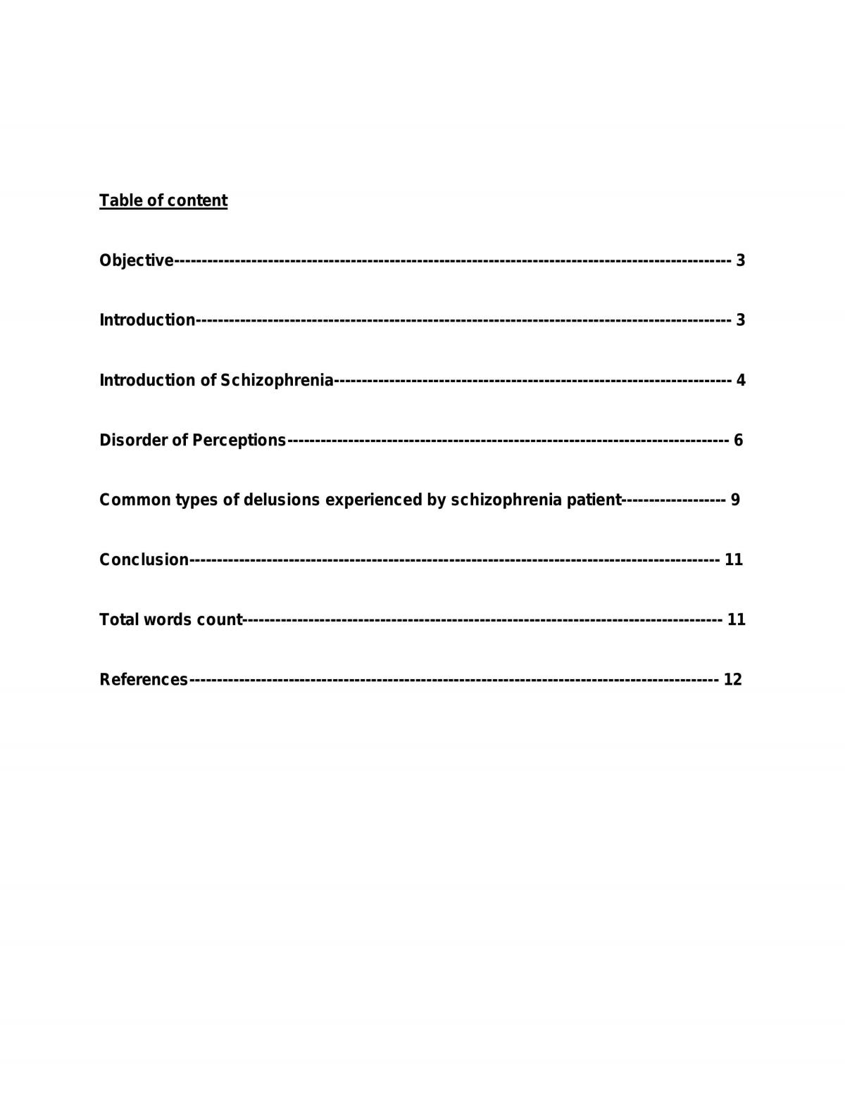Psychiatric Assignment - Page 1
