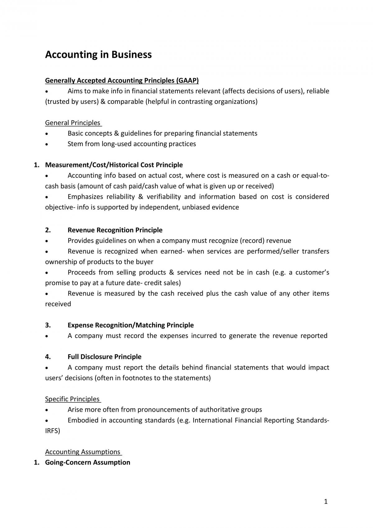 ACC1701 notes - Page 1