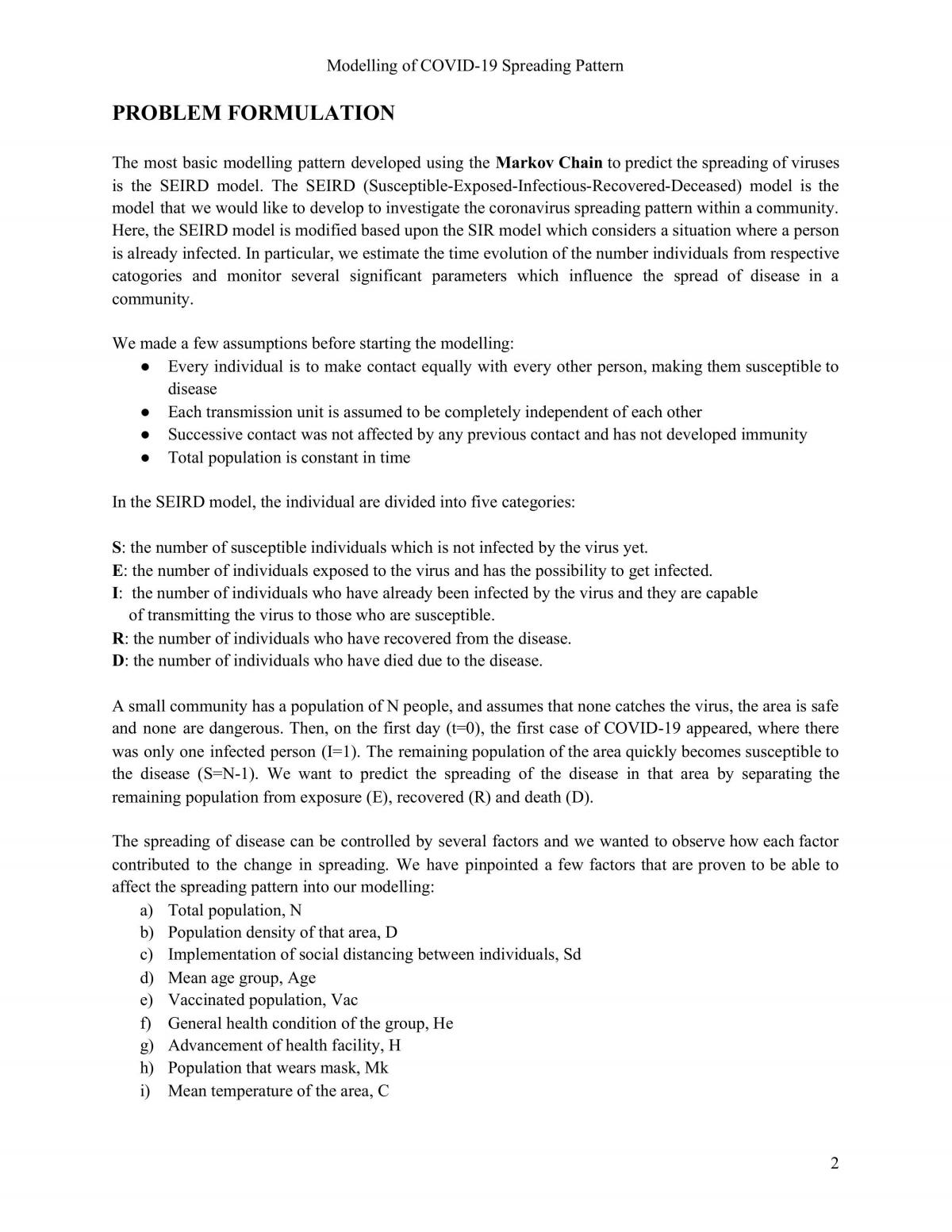 Modelling of COVID-19 Spreading Pattern - Page 1