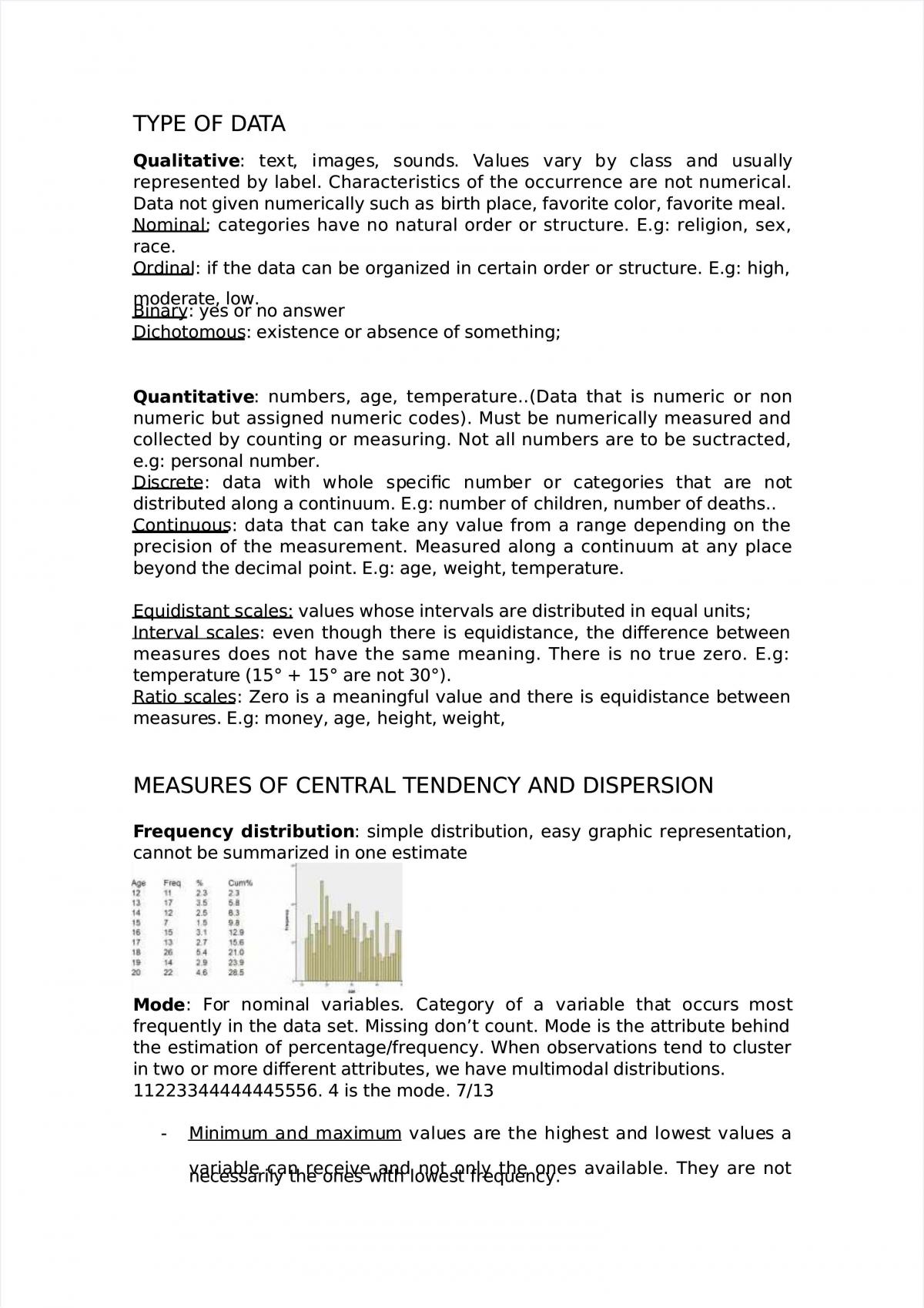 Biostatistics Study Notes - Page 1