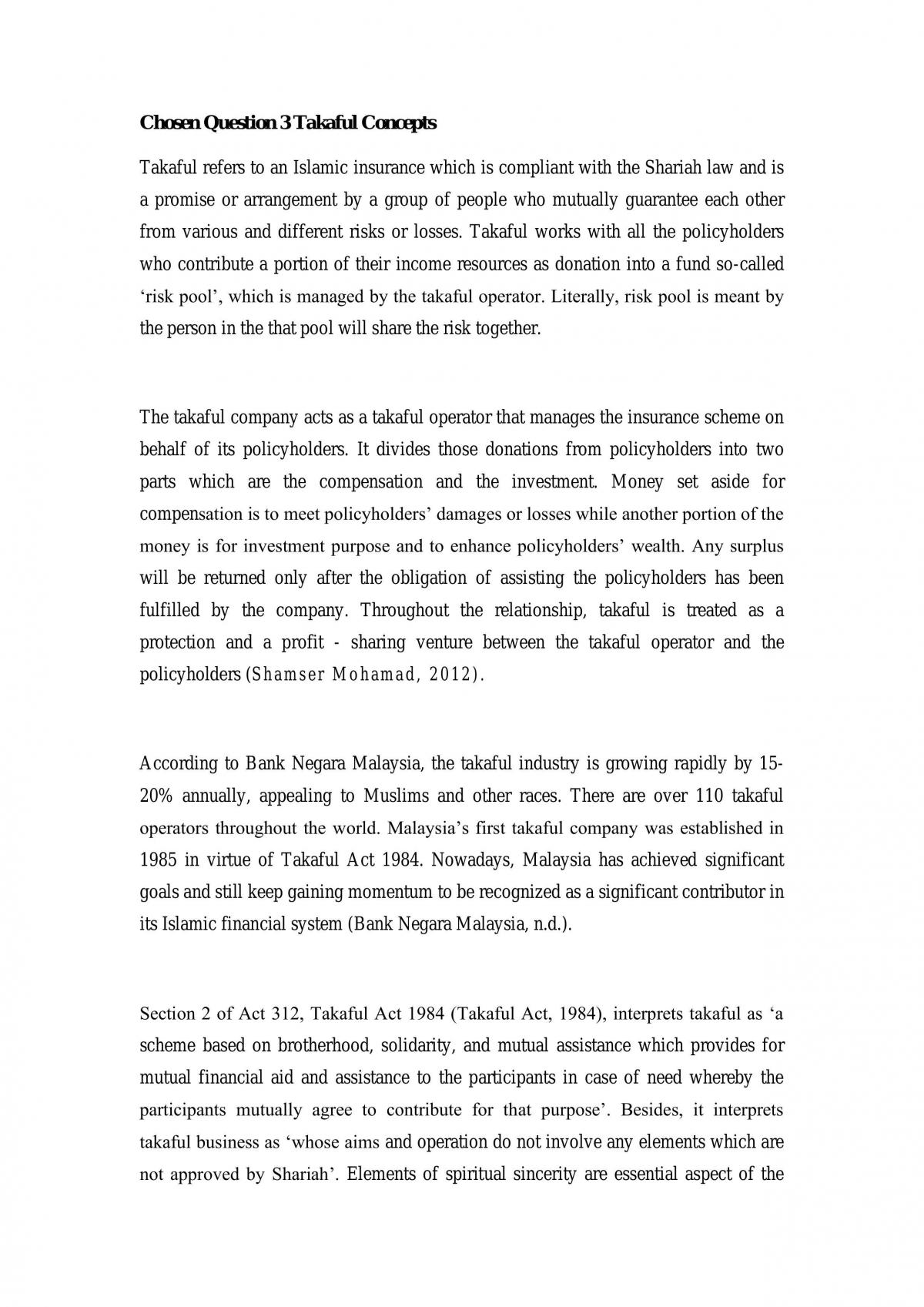 Takaful Concepts - Page 1