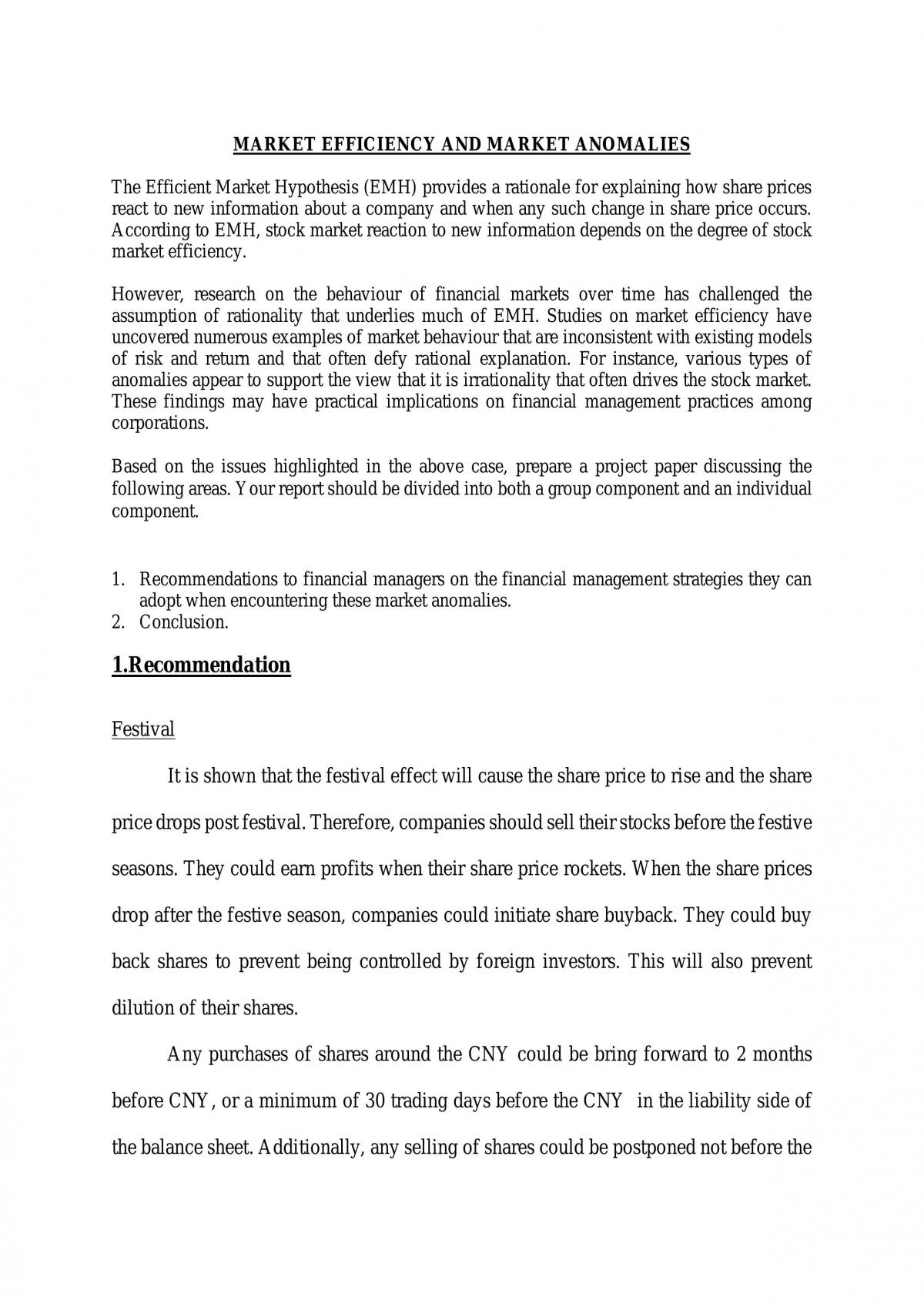 Recommendations and Conclusion - Page 1