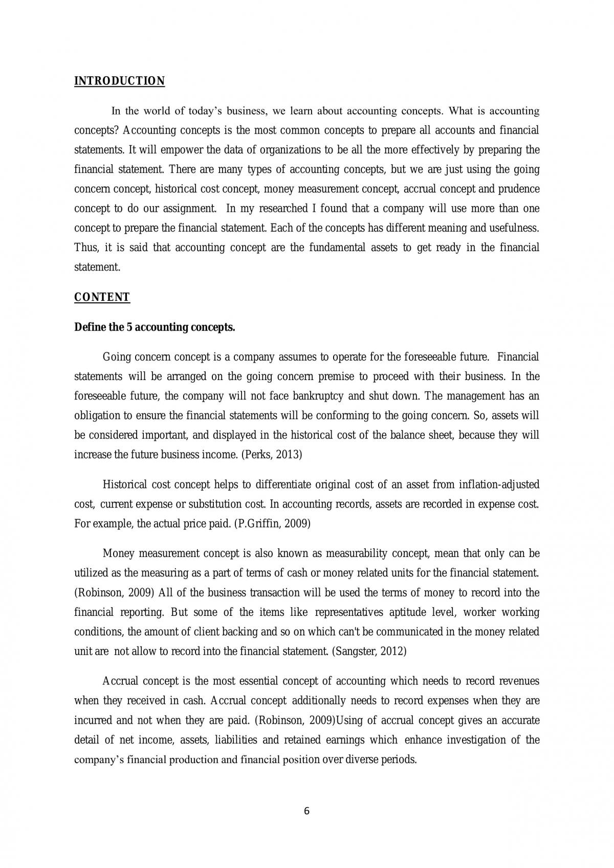 Accounting concepts - Page 1