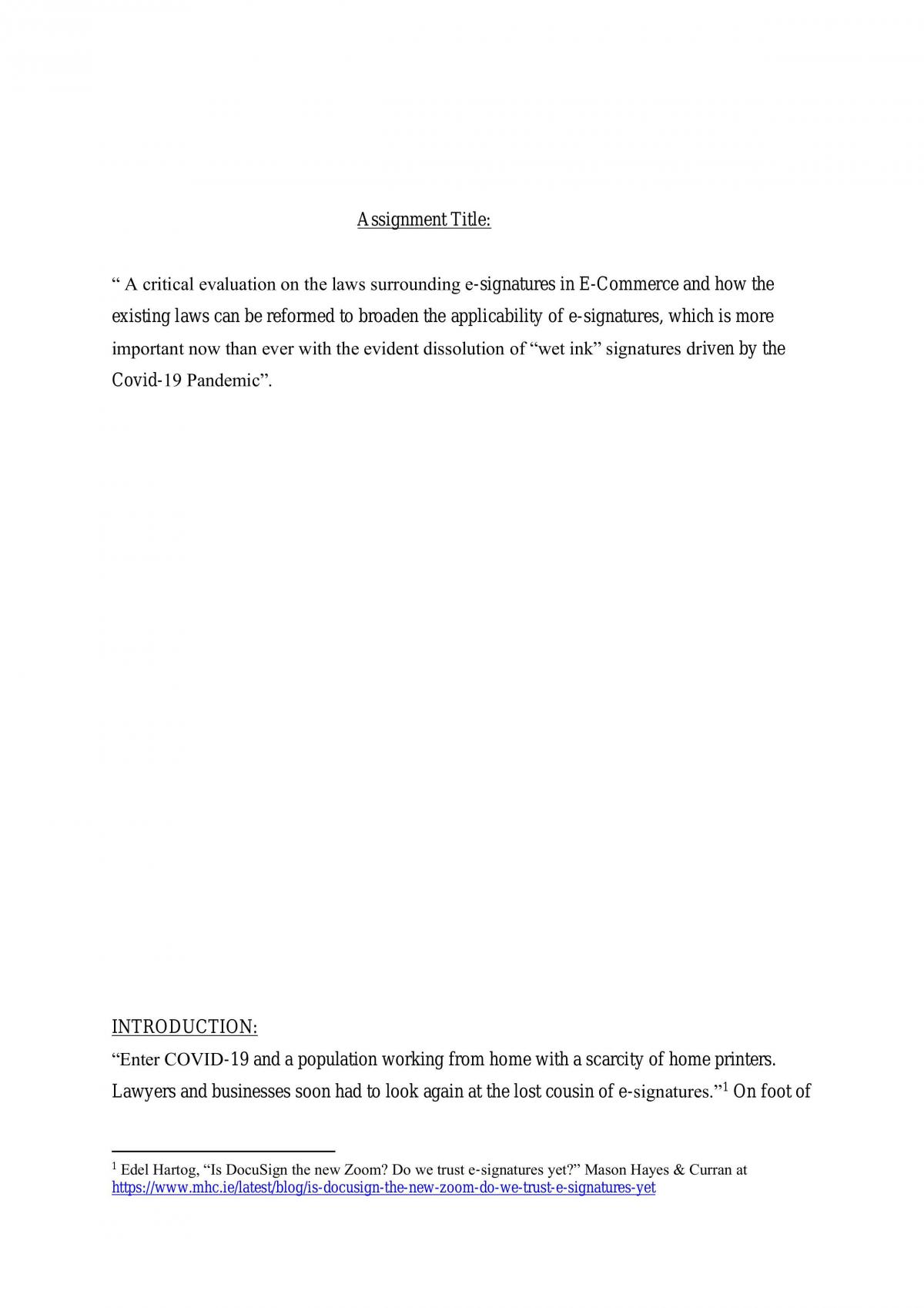 E-Signatures in E-Commerce - Page 1