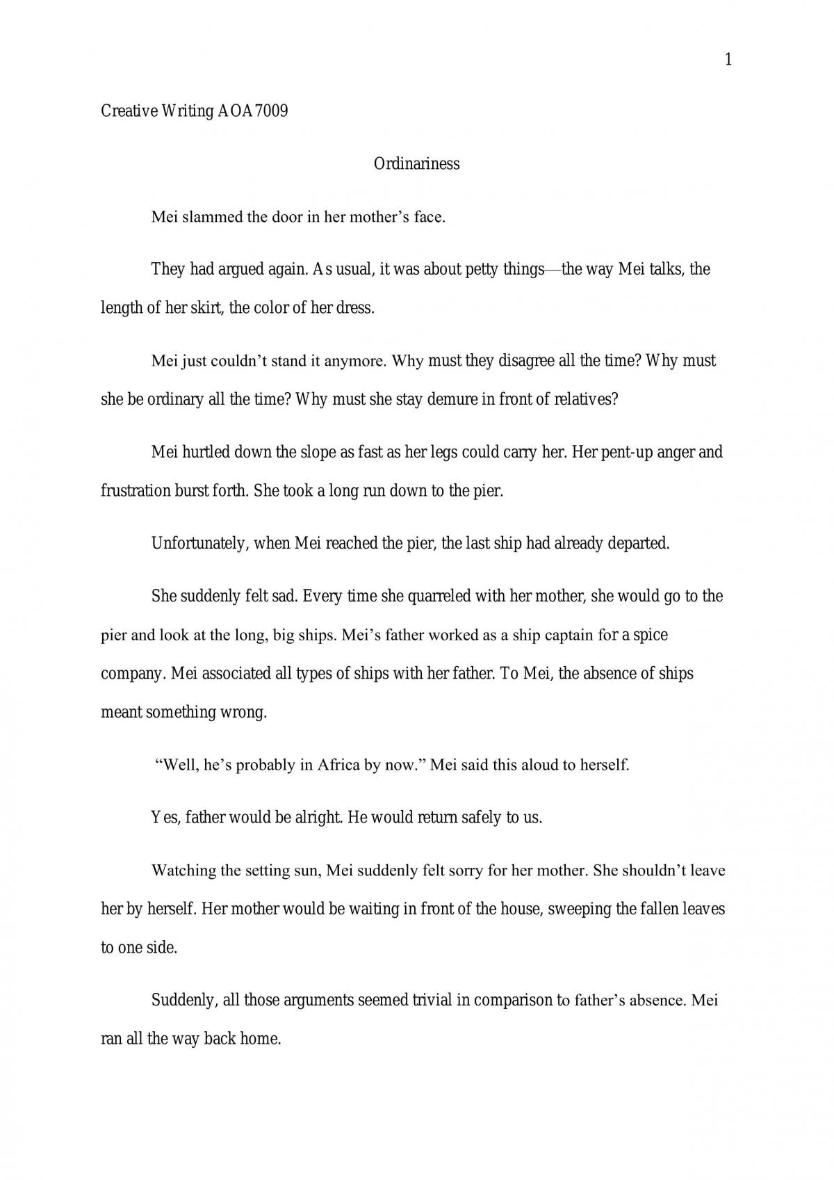 Creative Writing - 
