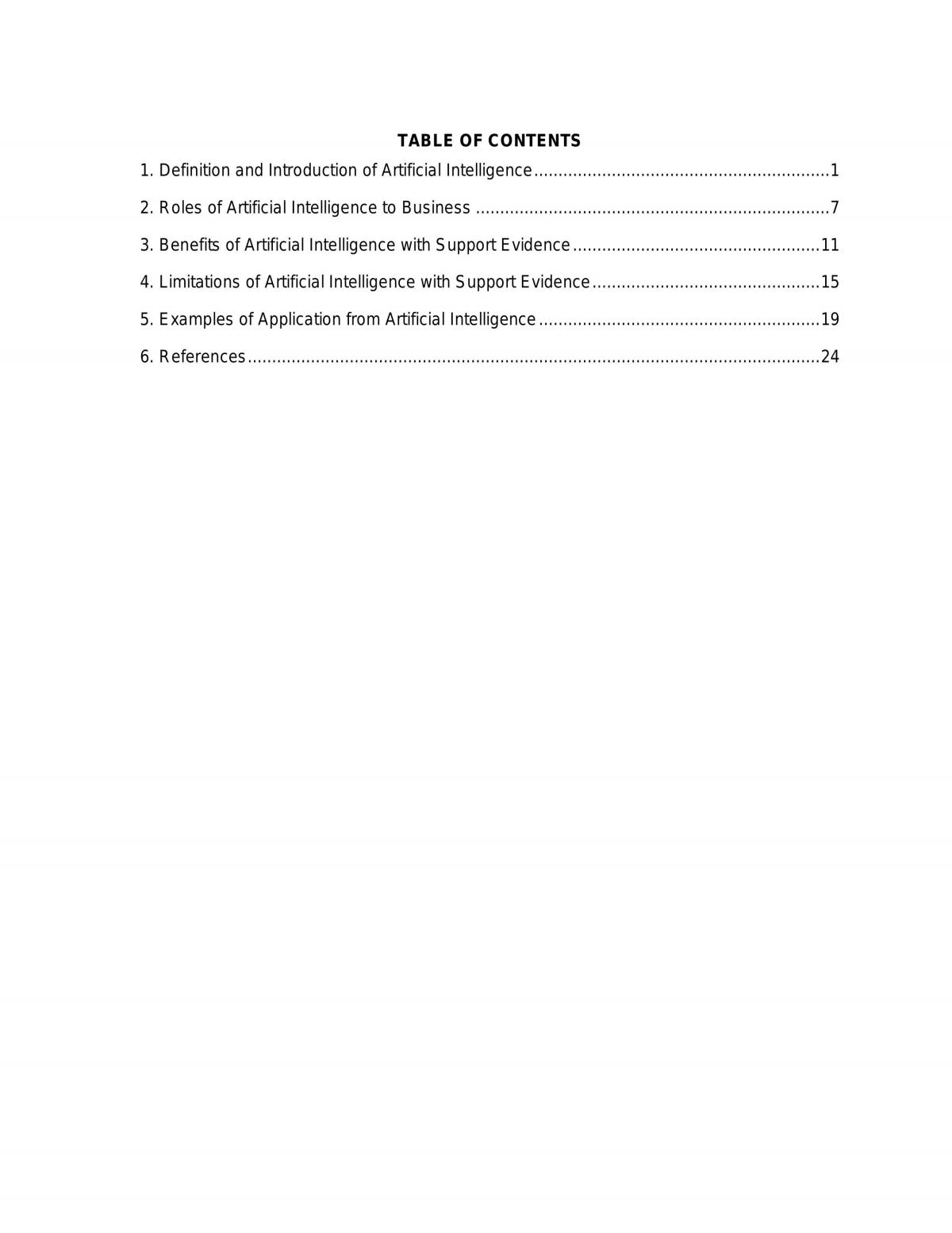 Understanding the Artificial Intelligence - Page 1