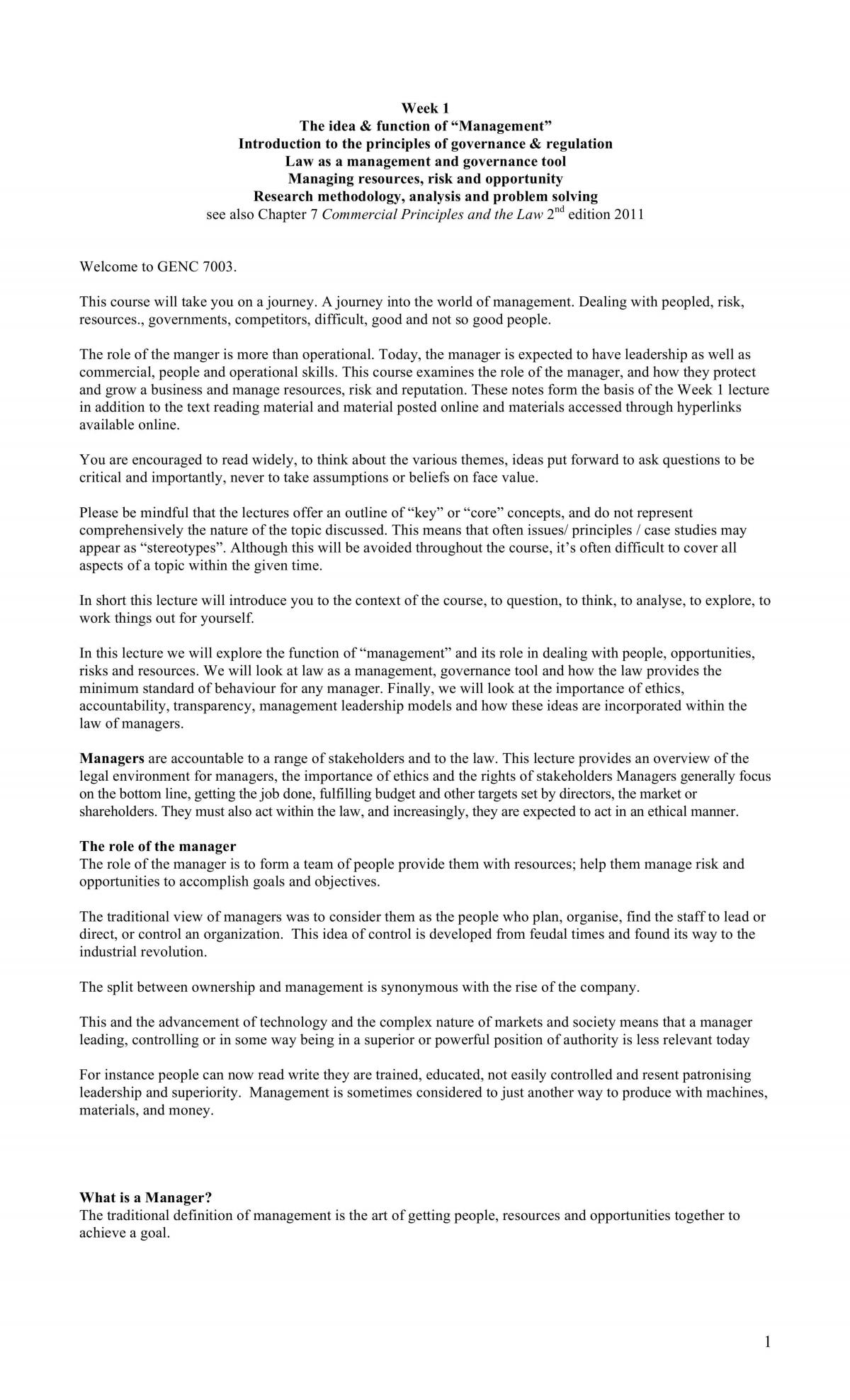 Complete Notes of Weekly Readings - Page 1