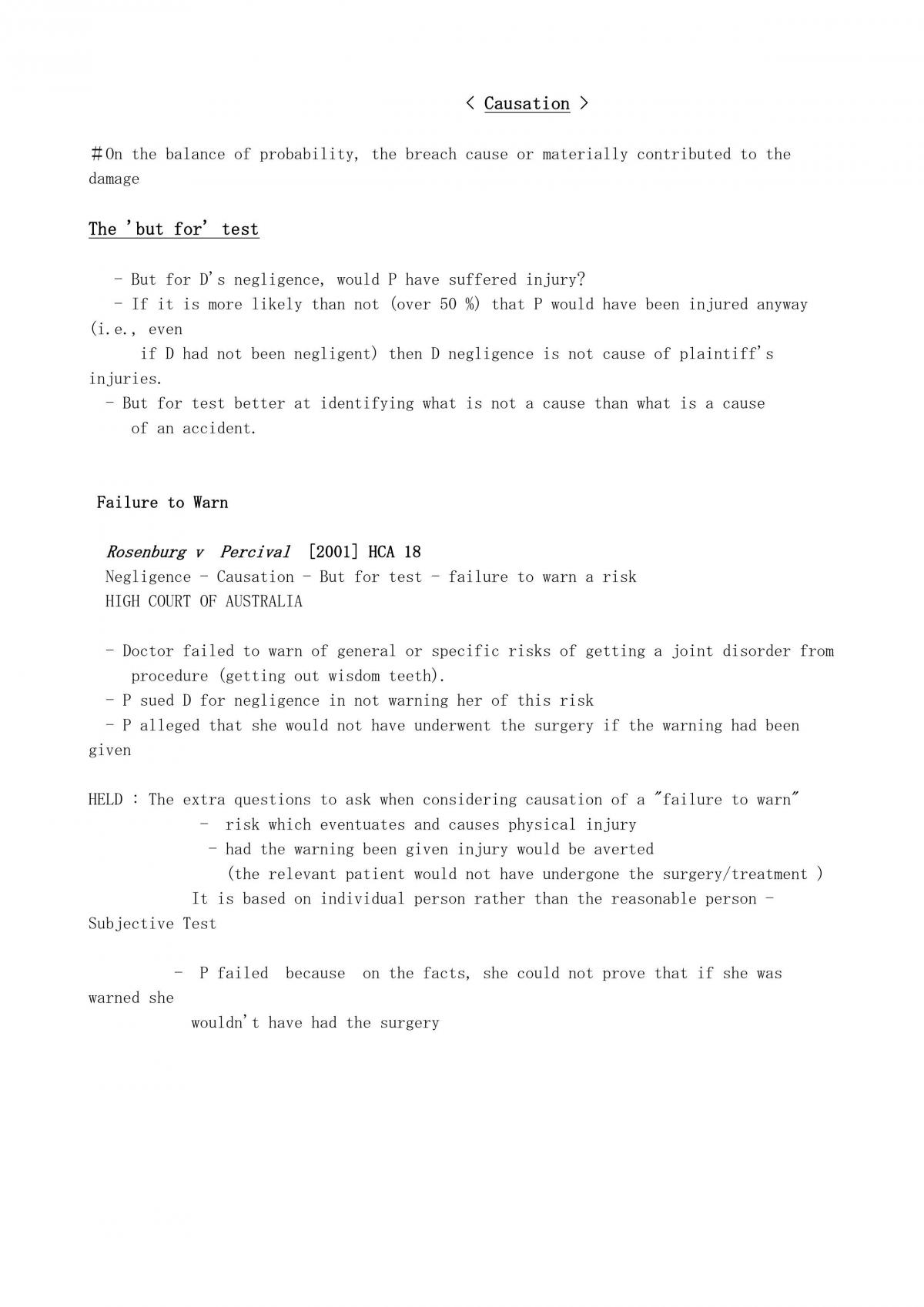 Overview Of Causation - Page 1