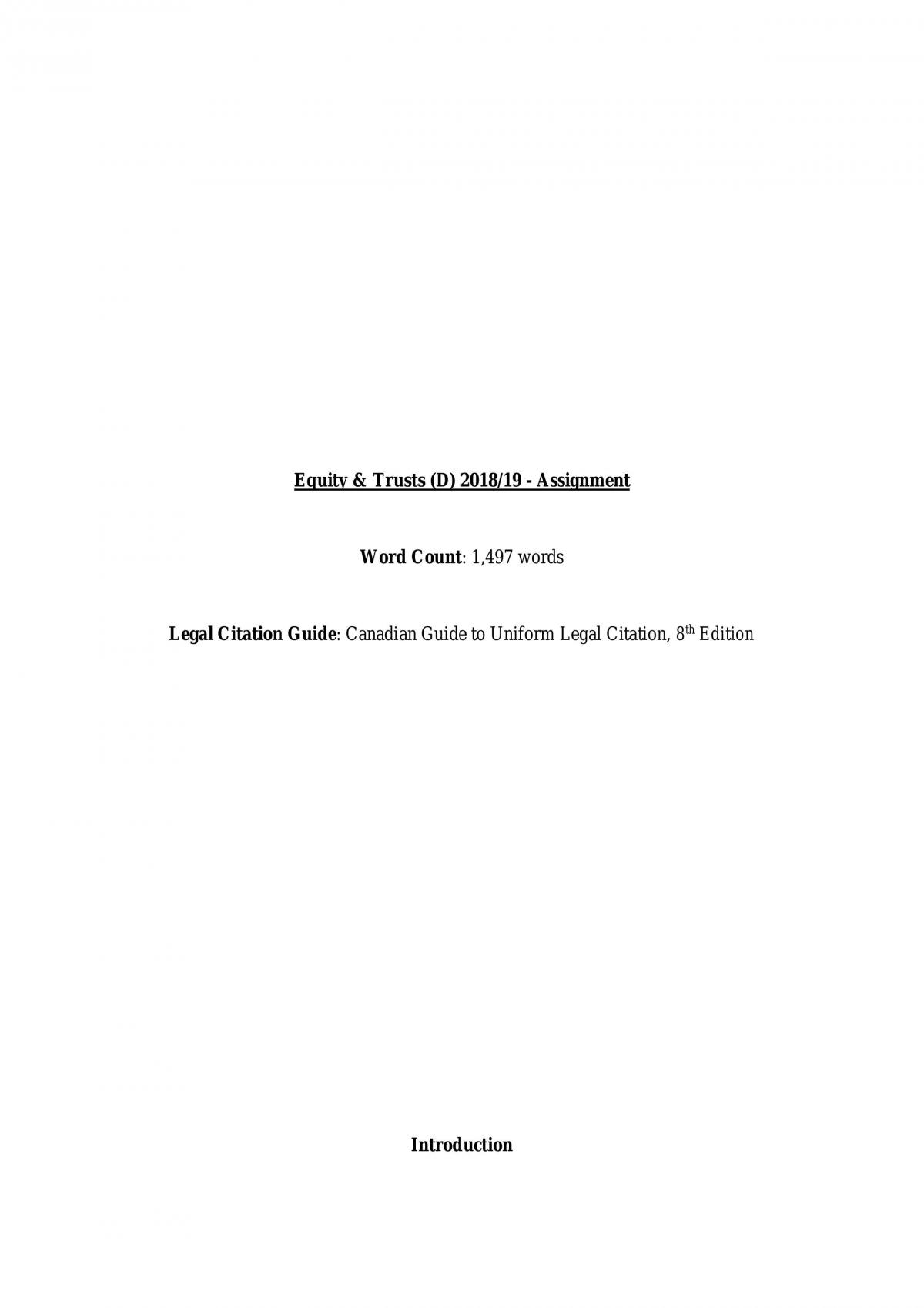 Equity Essay - Page 1