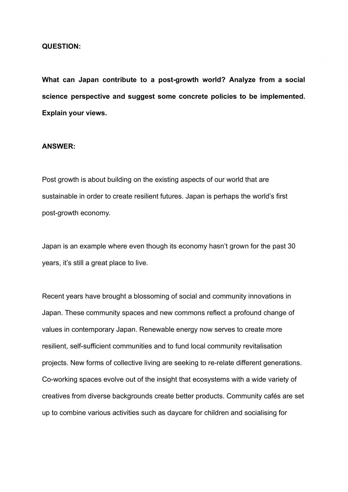 Essay questions - Page 1