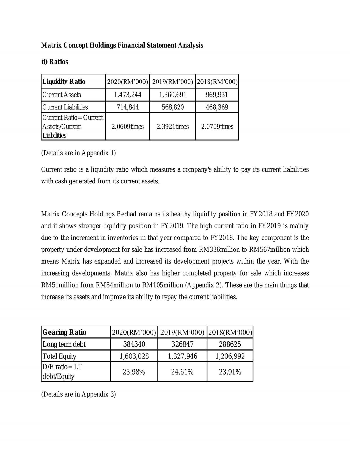 Financial Statement Analysis - Page 1