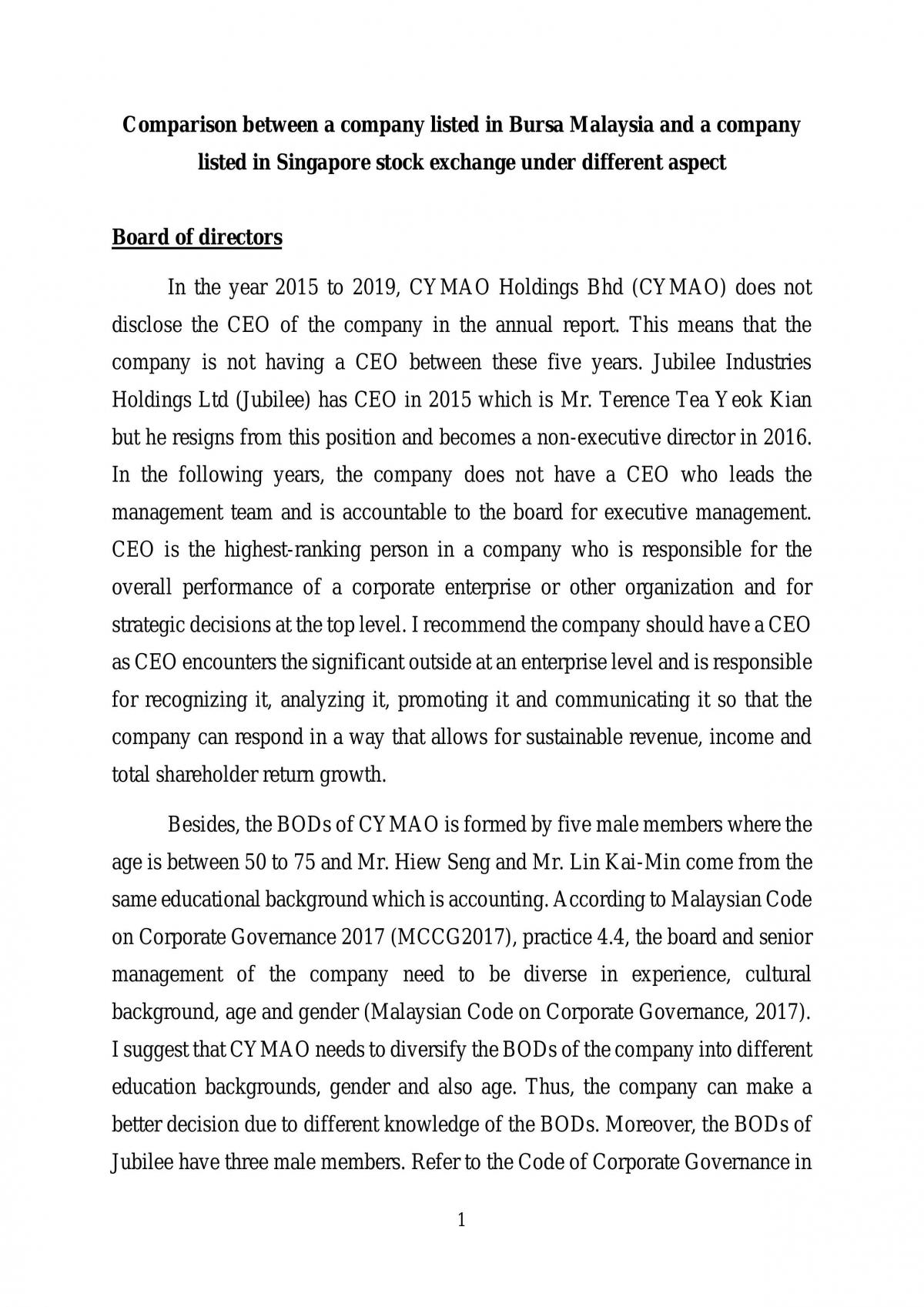 Risk Management Individual Assignment - Page 1