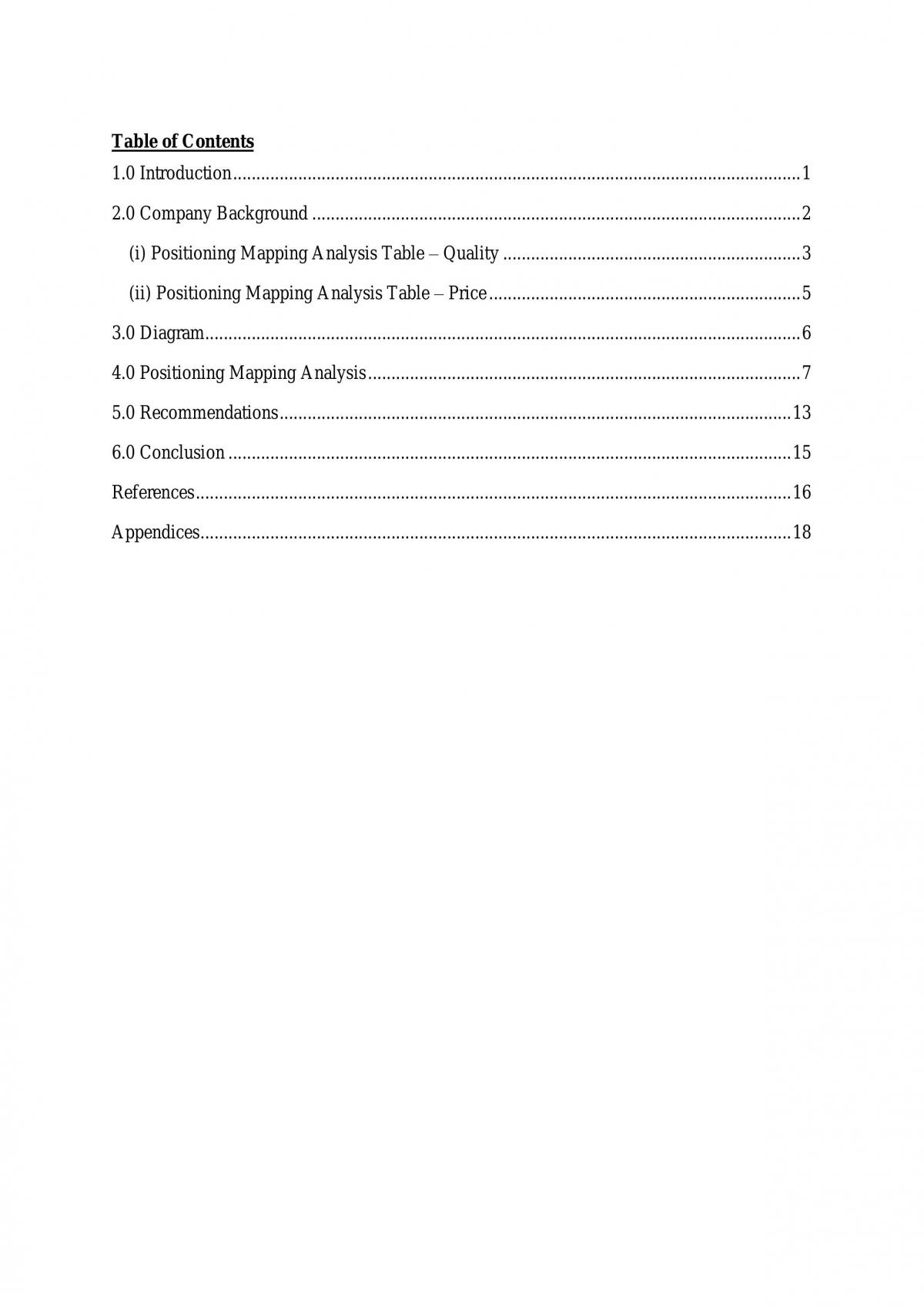 Principles of Marketing Group Assignment - Page 1
