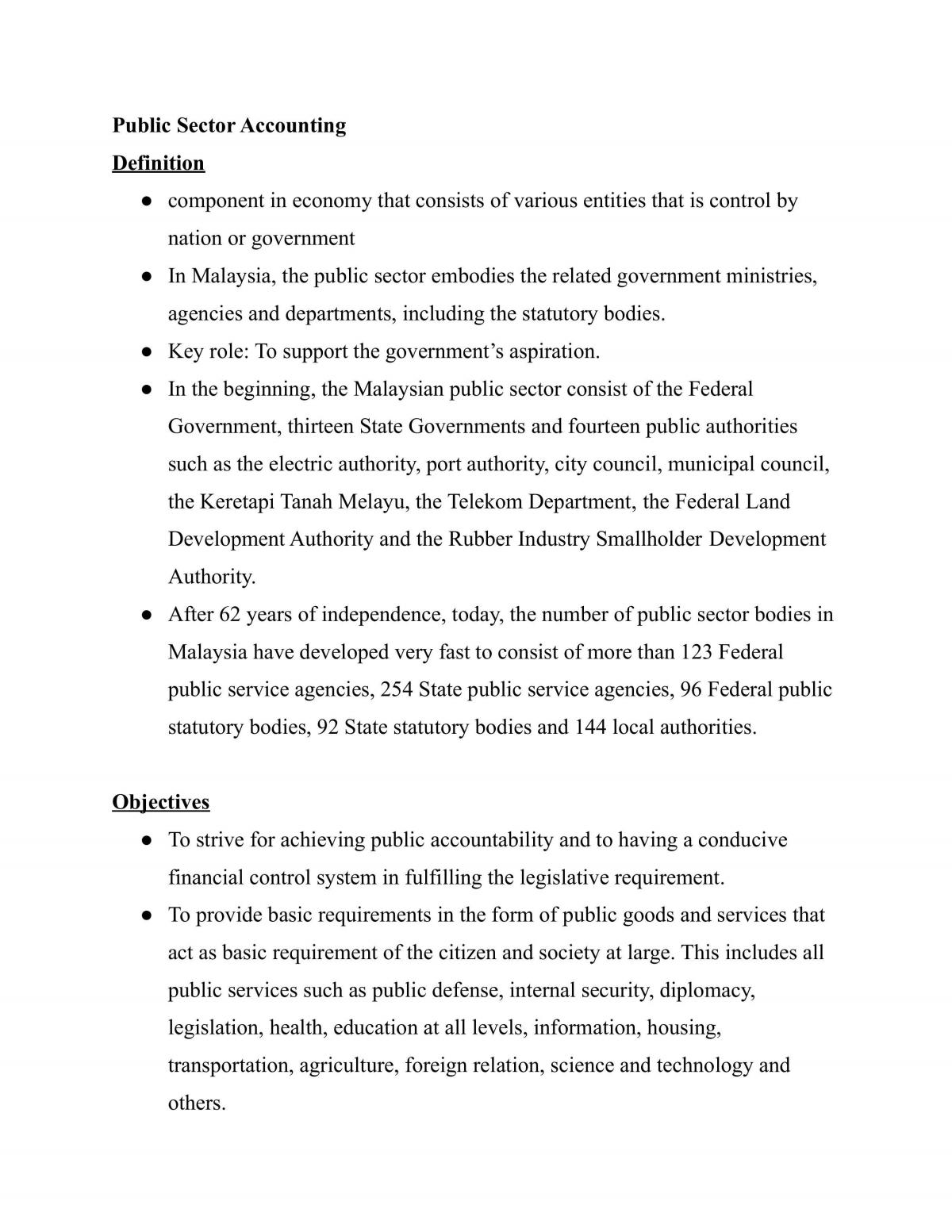 Notes for Public Sector Accounting  - Page 1