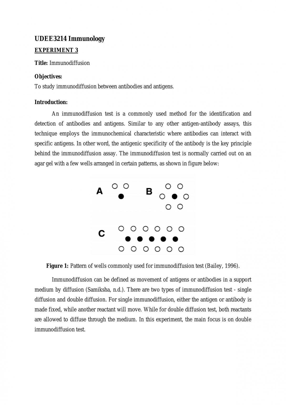 Immunodiffusion - Page 1
