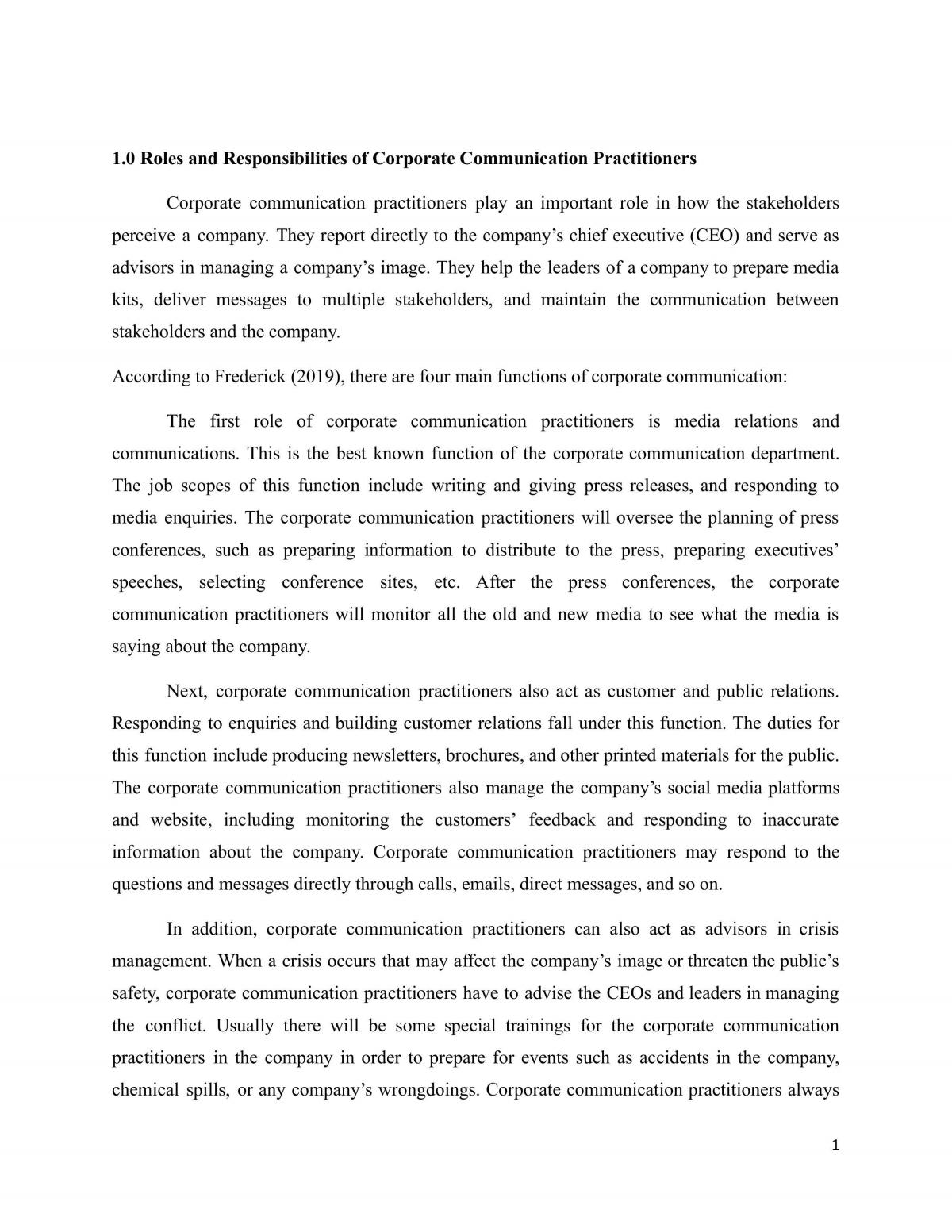 Professional Practice and Ethics Essay - Page 1