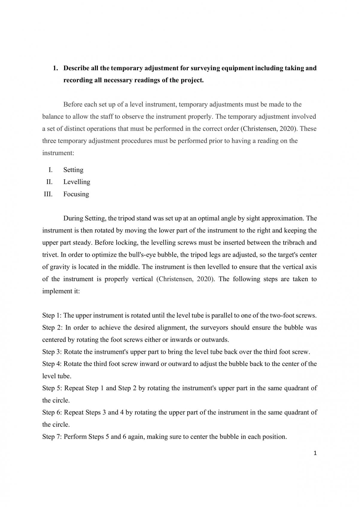 Geomatrics Case study 2 - Page 1