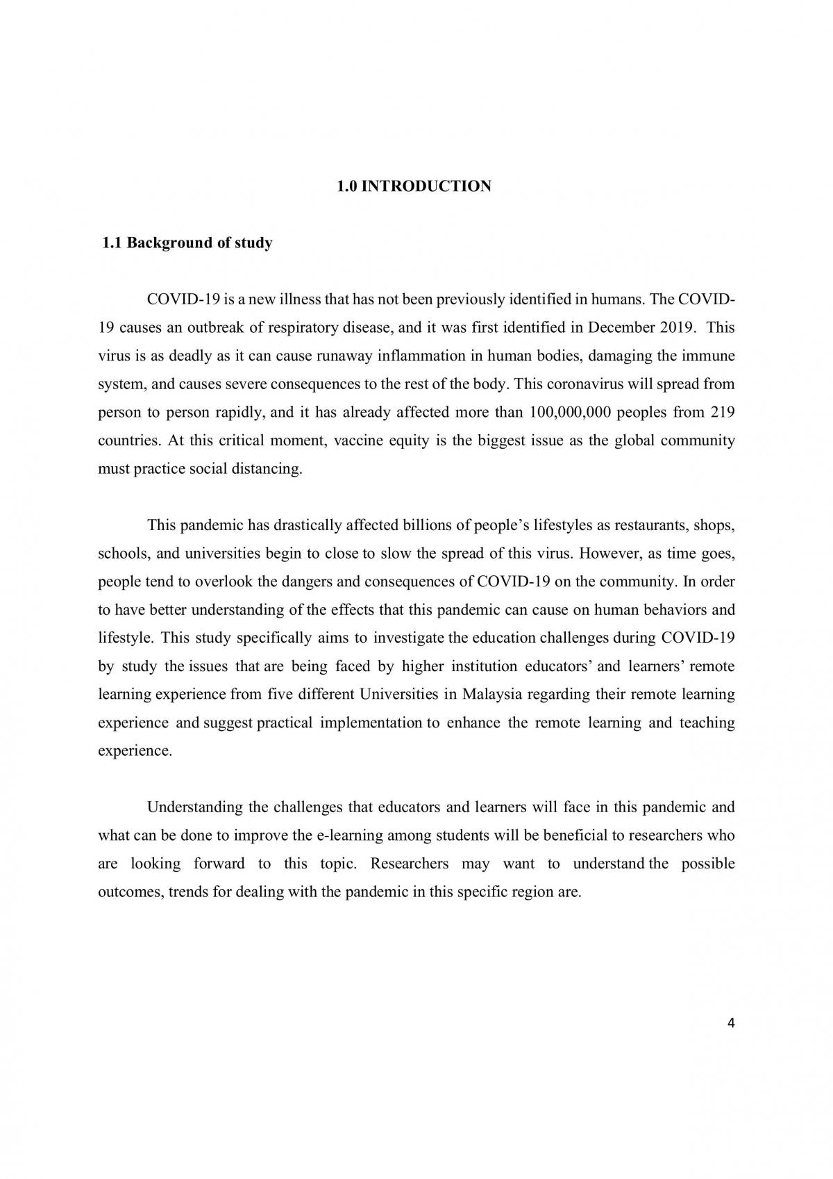Technical Report for research project  - Page 1