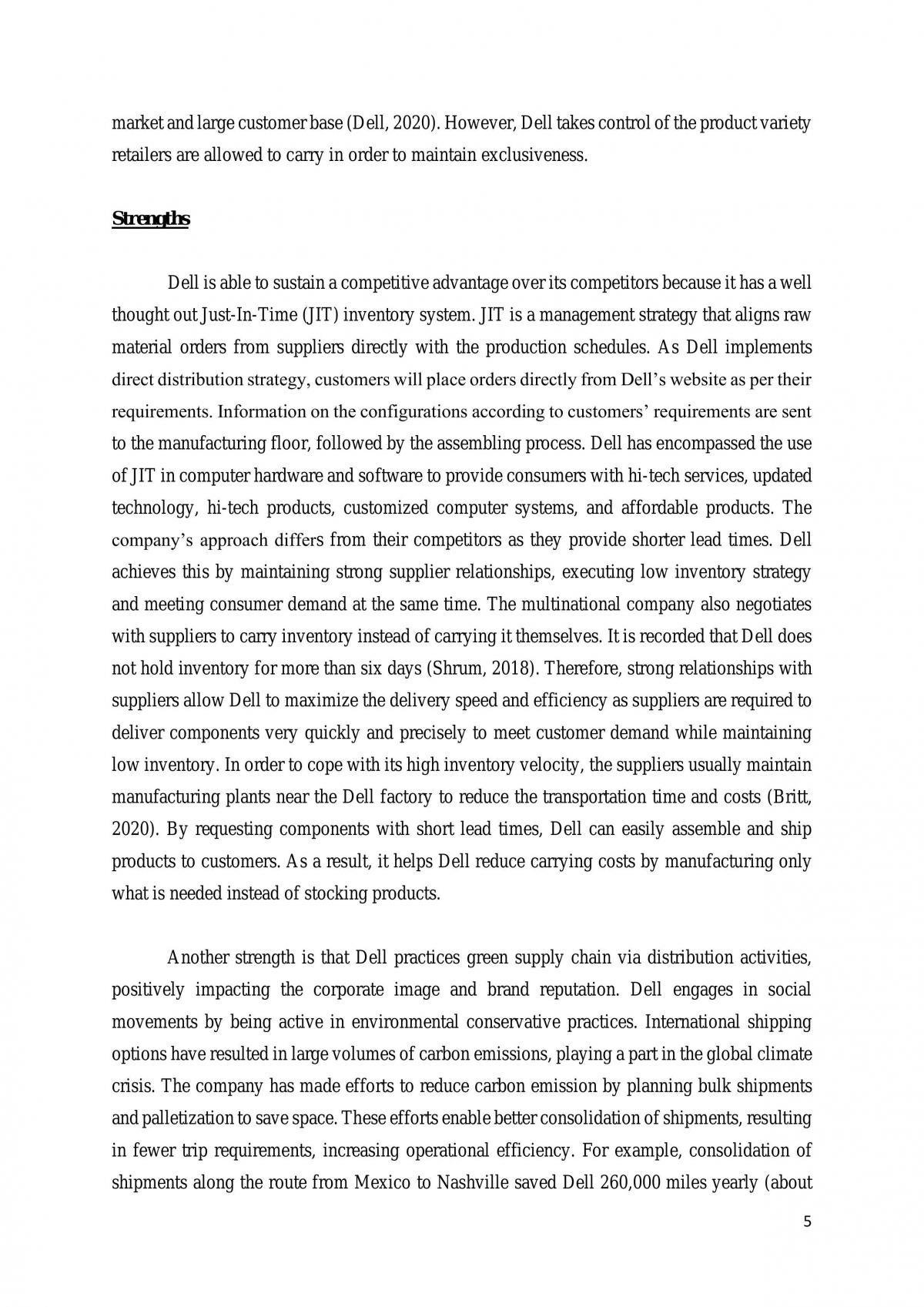 Distribution Management - Essay - Page 5