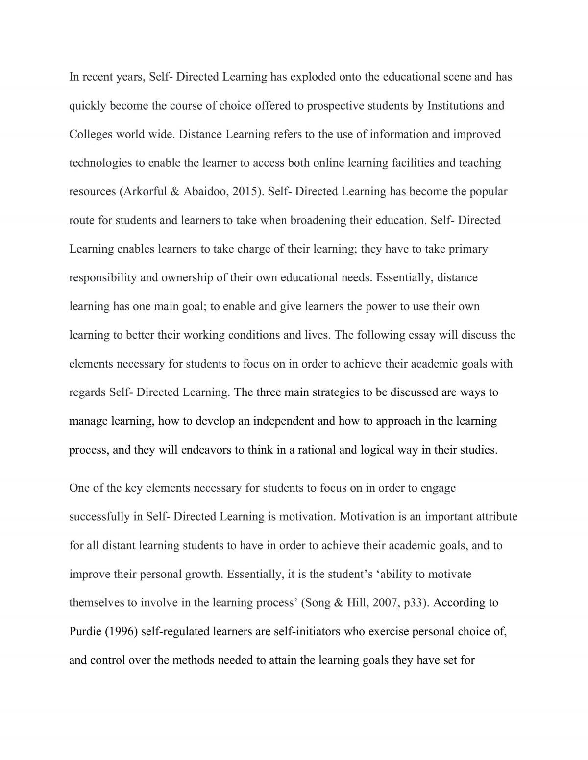 Self-Directed Learning - Page 1